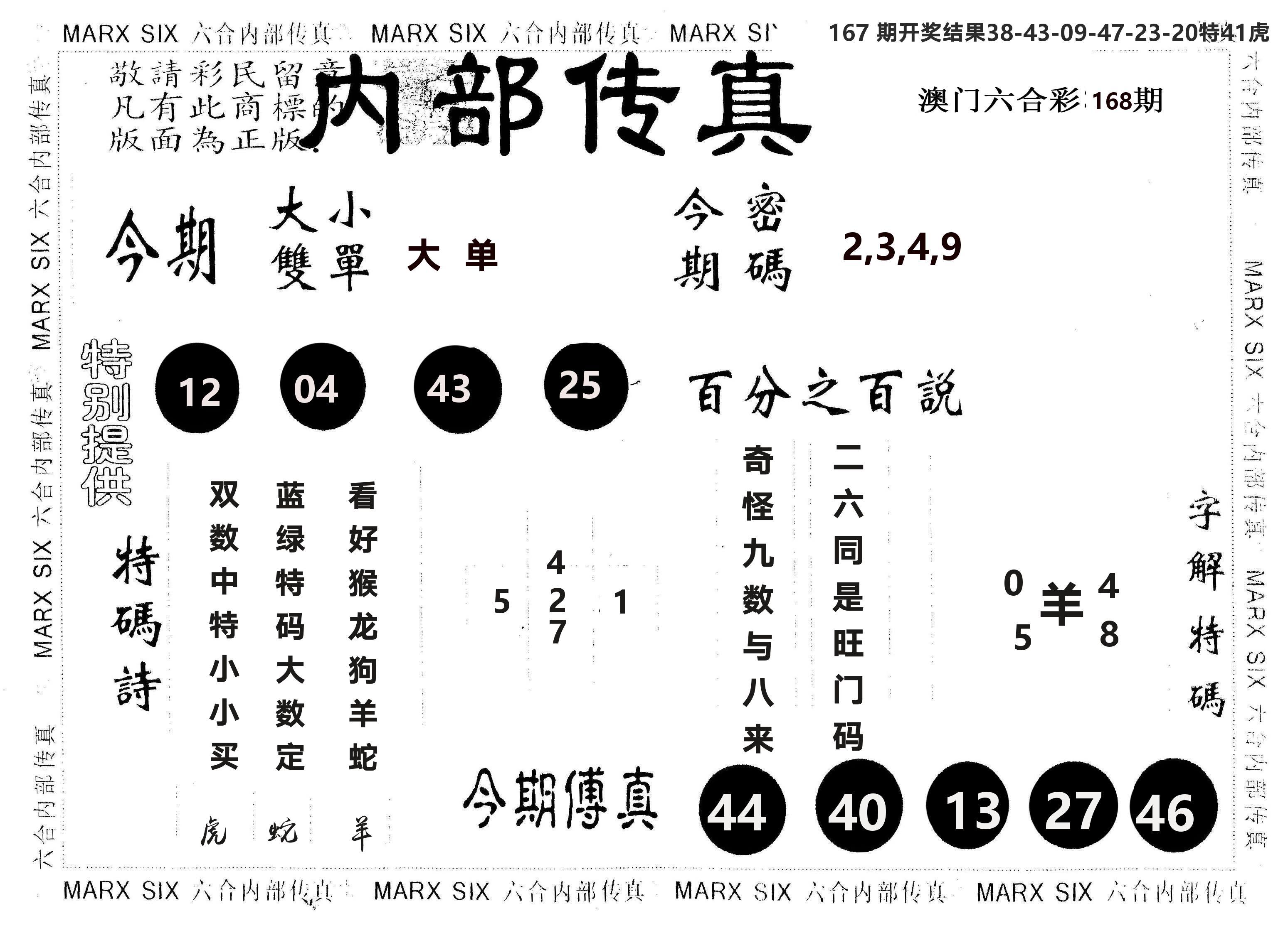 另版内部传真 第168期