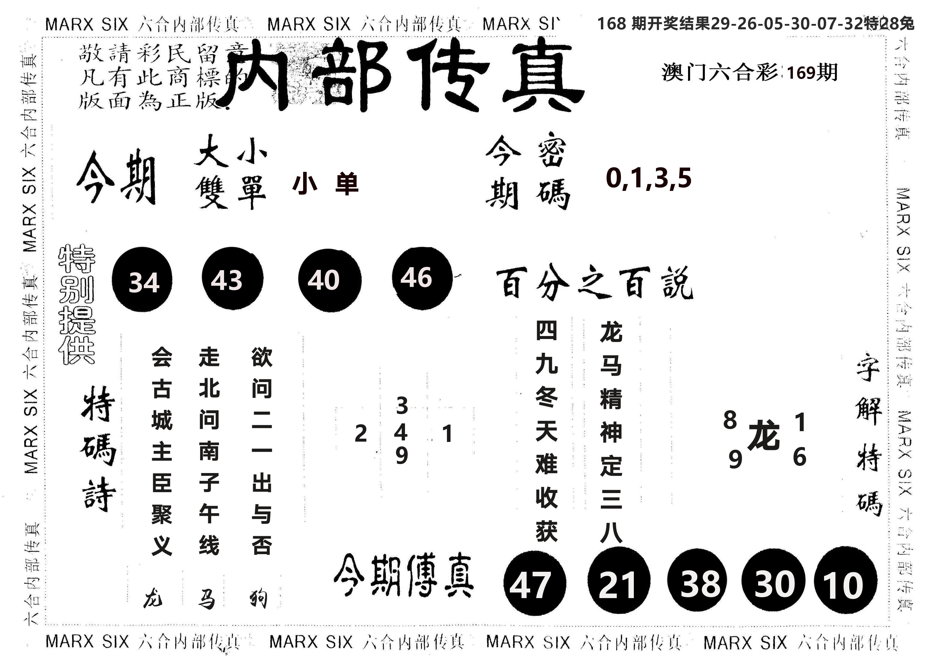 另版内部传真 第169期