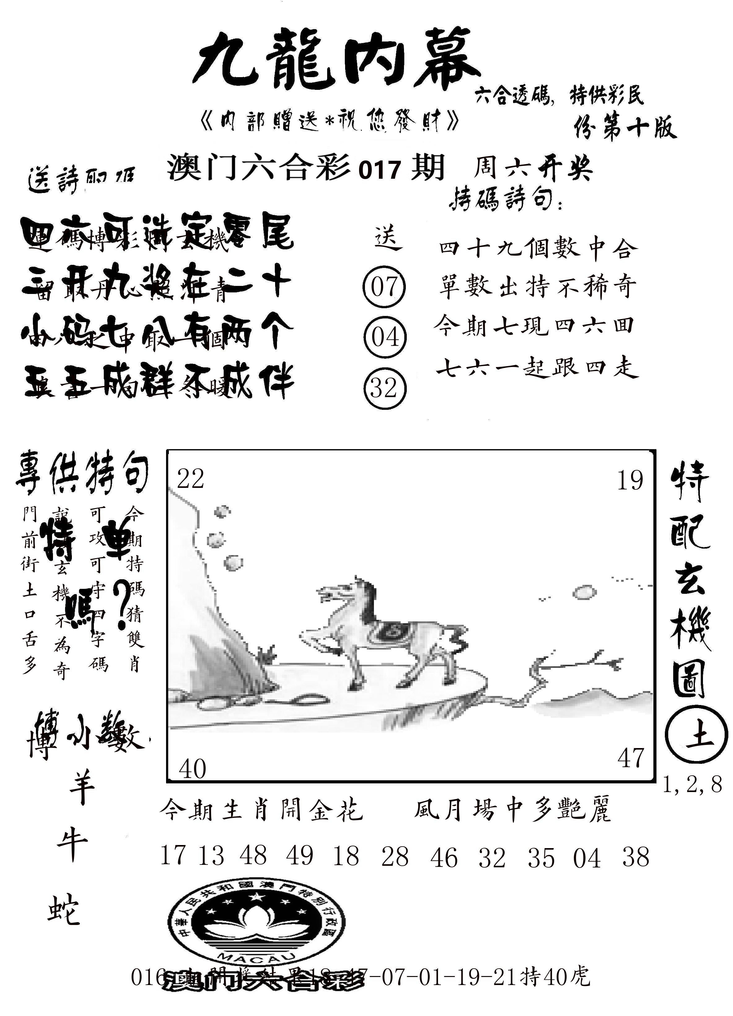 澳门传真2 第17期