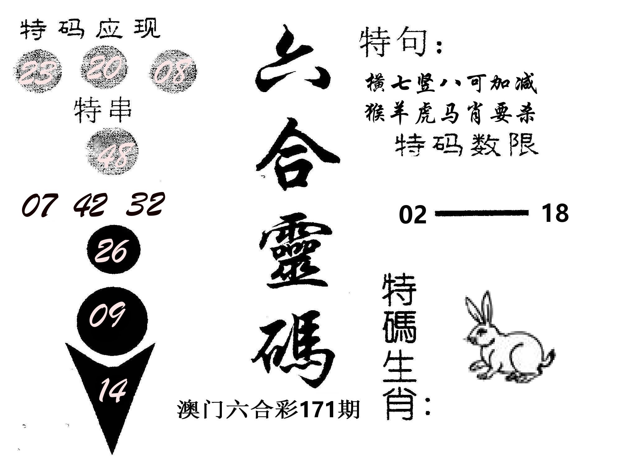 六合灵码 第171期