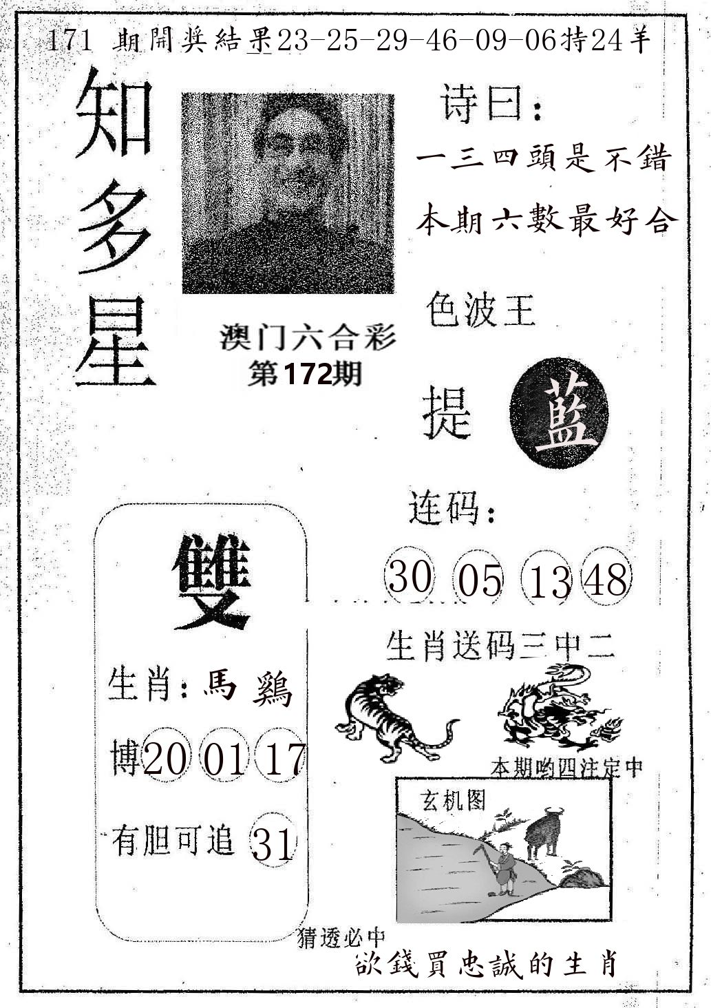 知多星 第172期