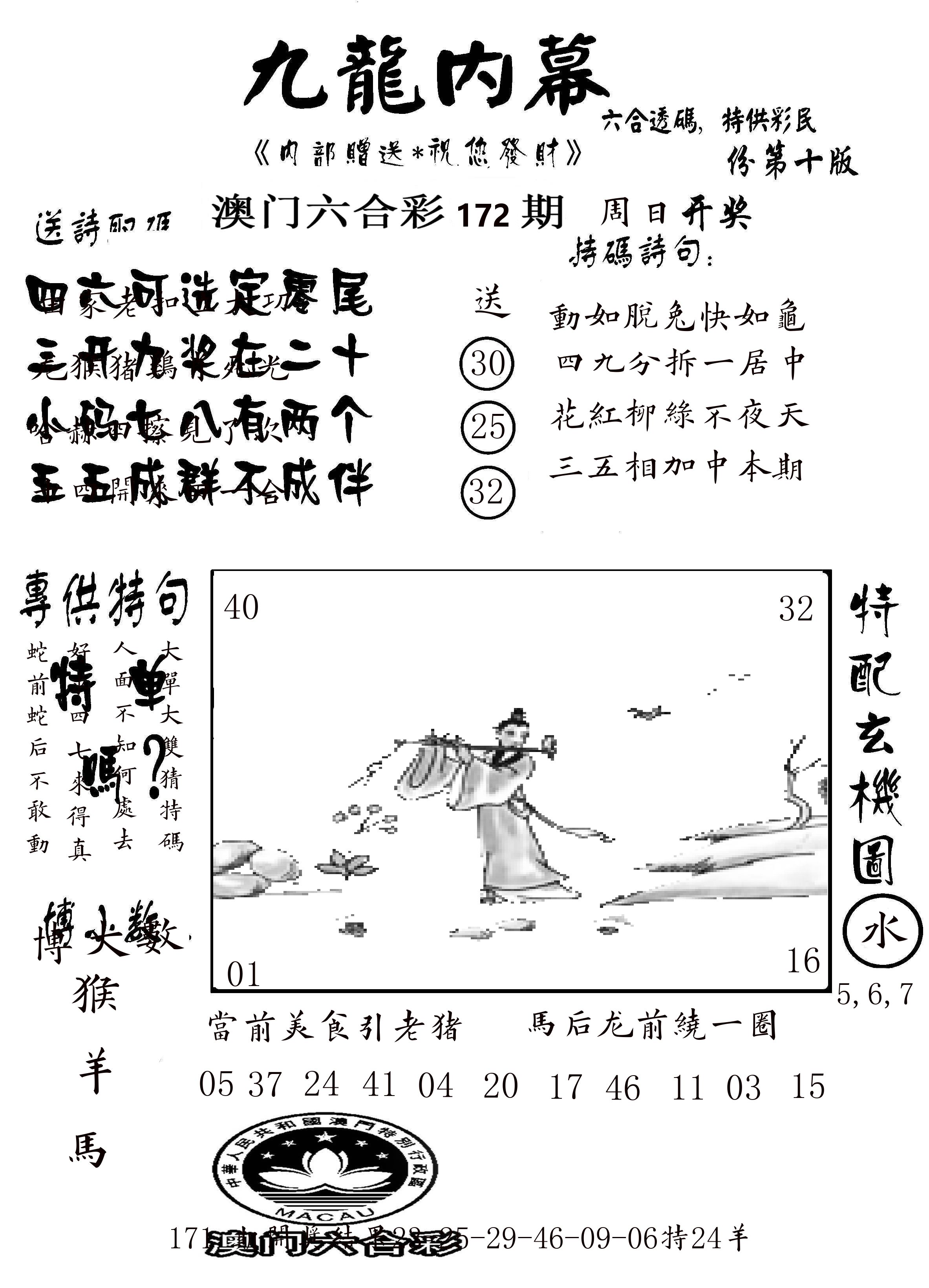 澳门传真2 第172期