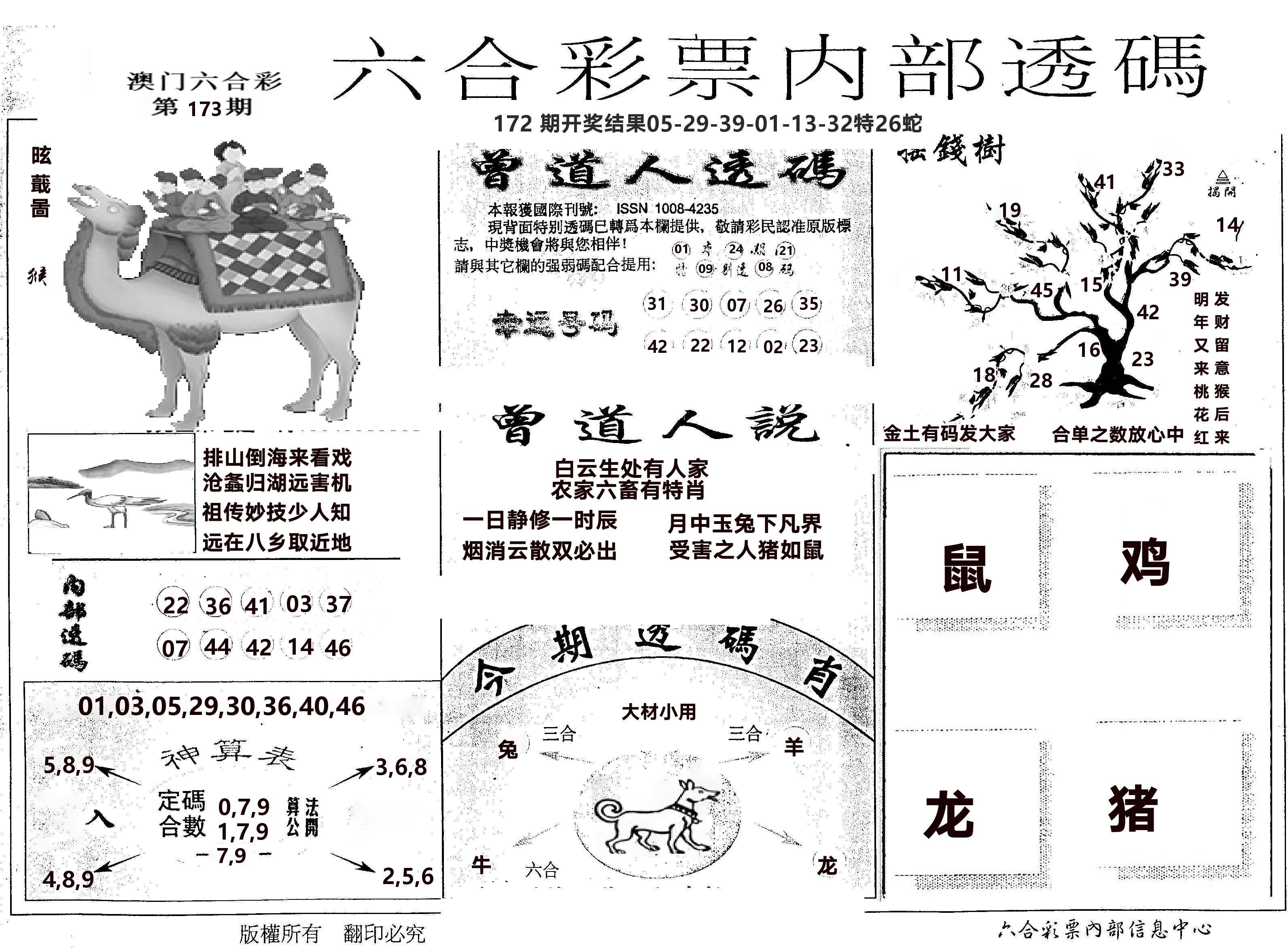 内部透码(信封) 第173期