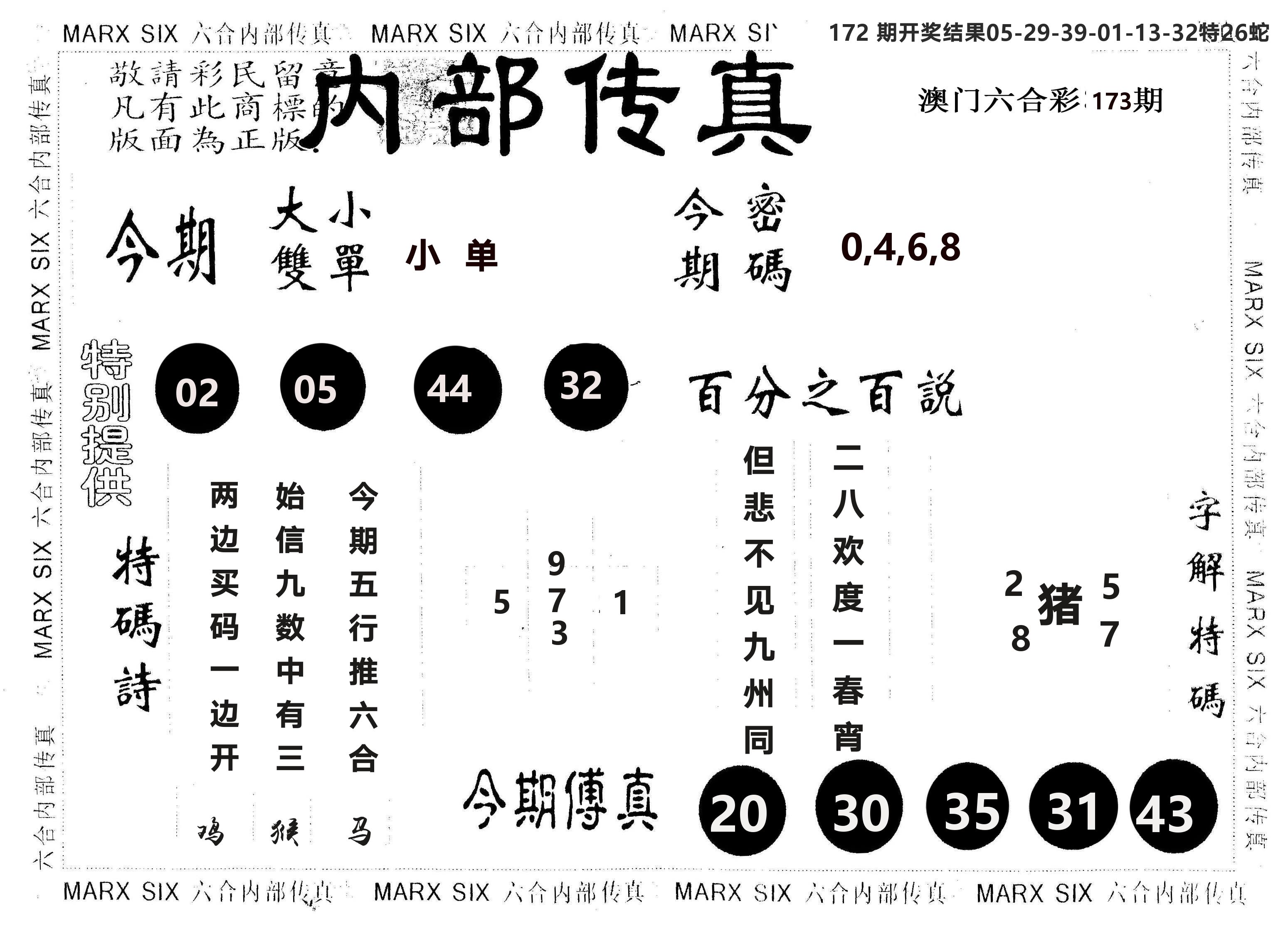 另版内部传真 第173期