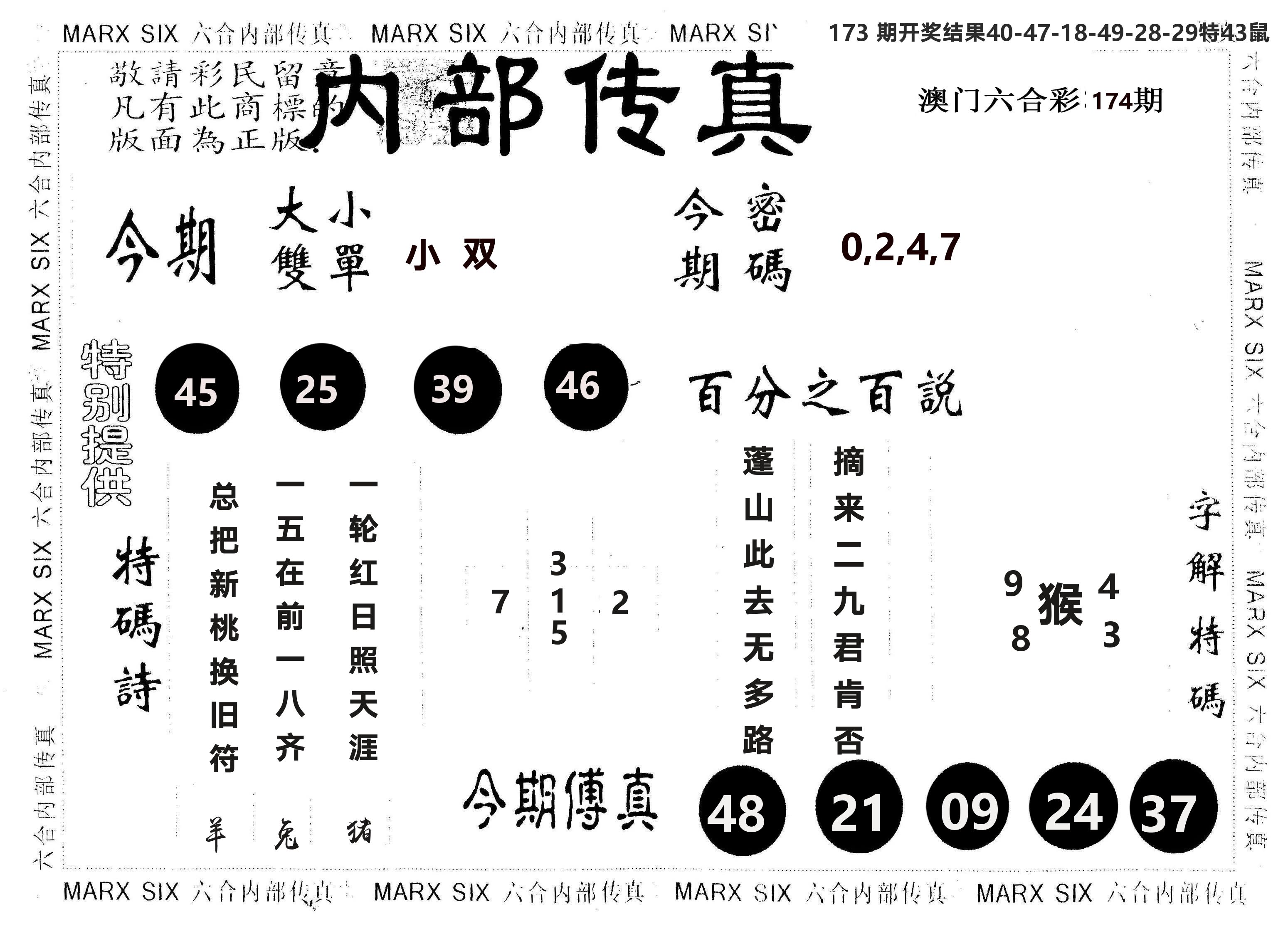 另版内部传真 第174期