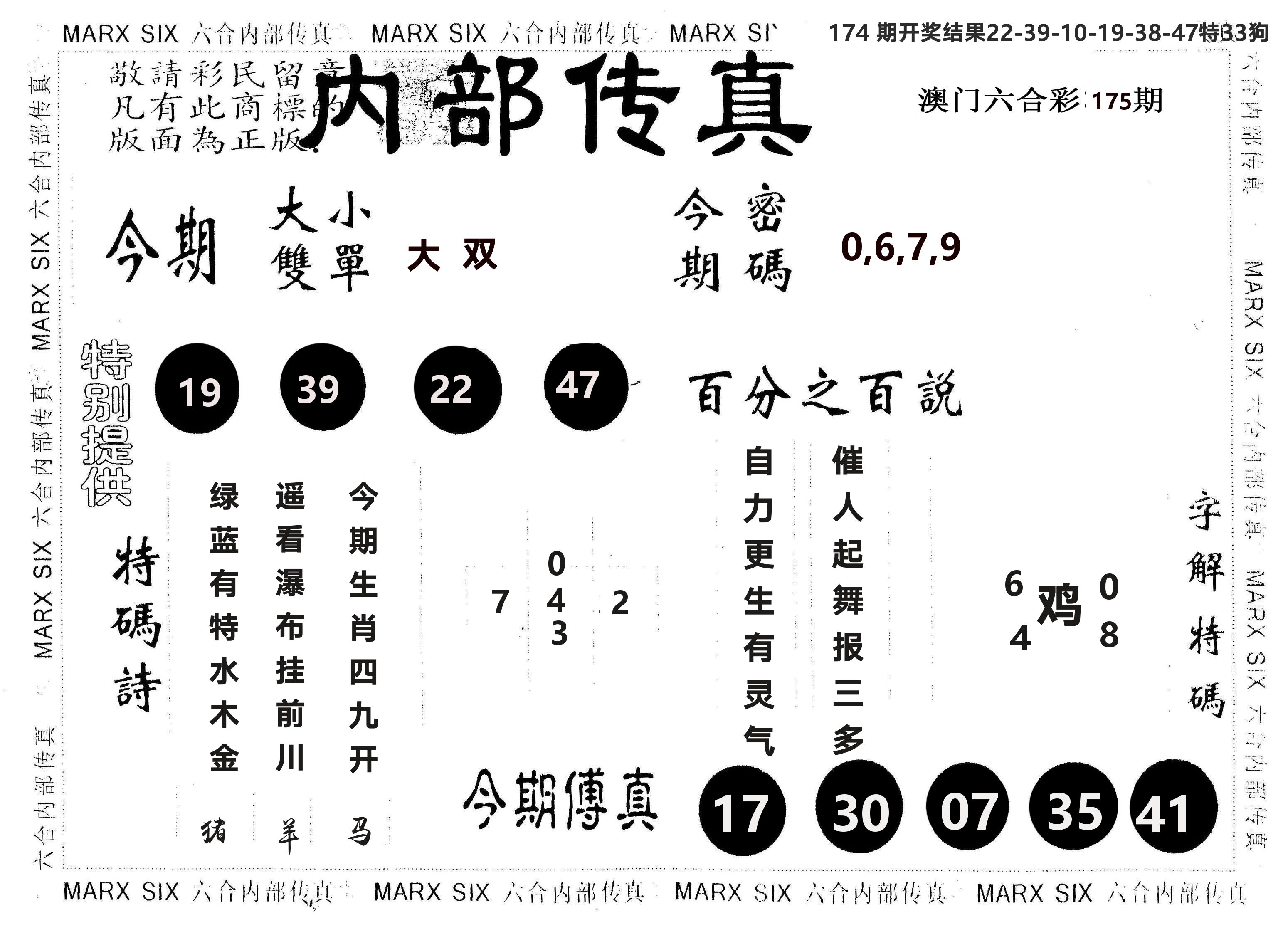 另版内部传真 第175期