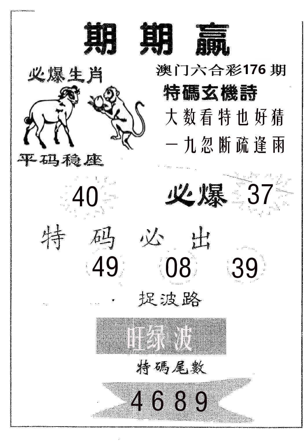 期期赢 第176期