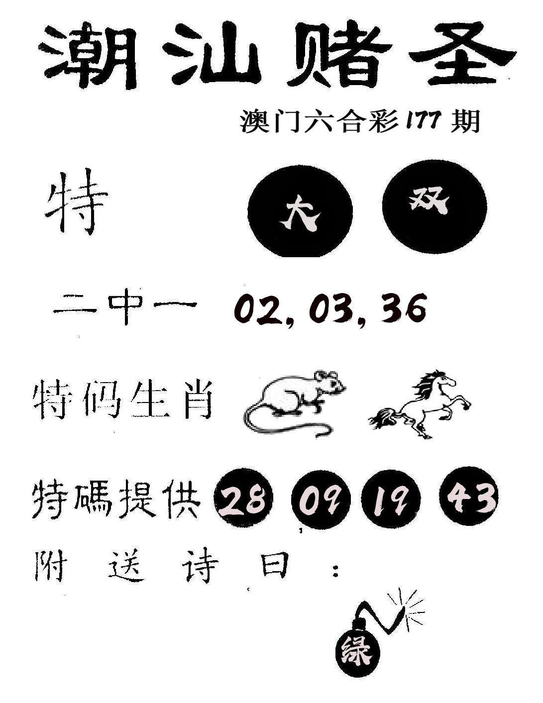 潮汕赌圣 第177期