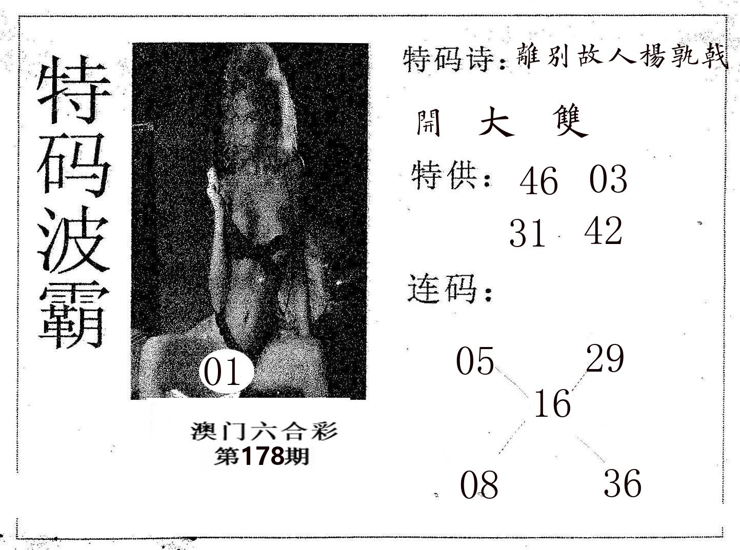 特码波霸 第178期