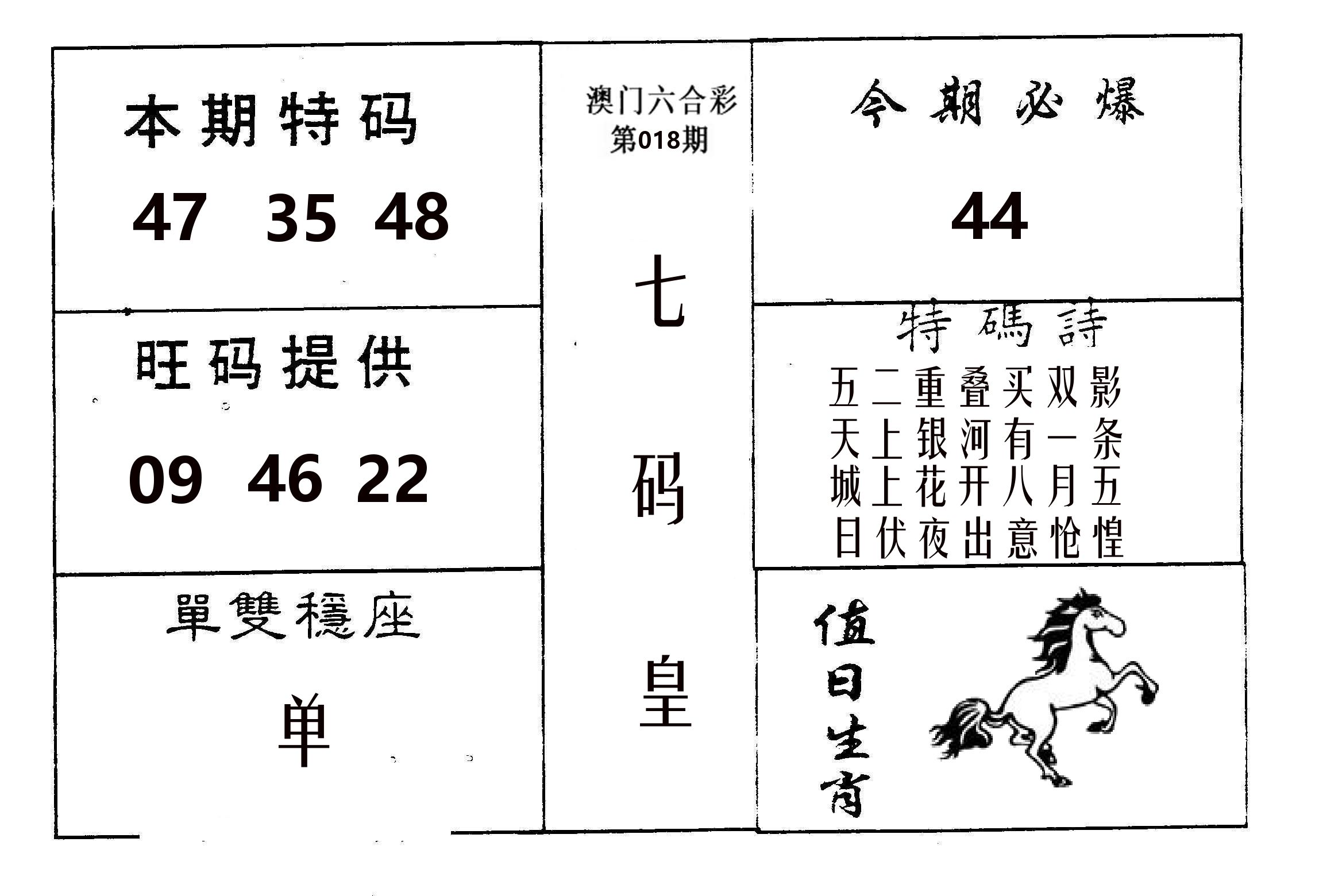 七码皇 第18期