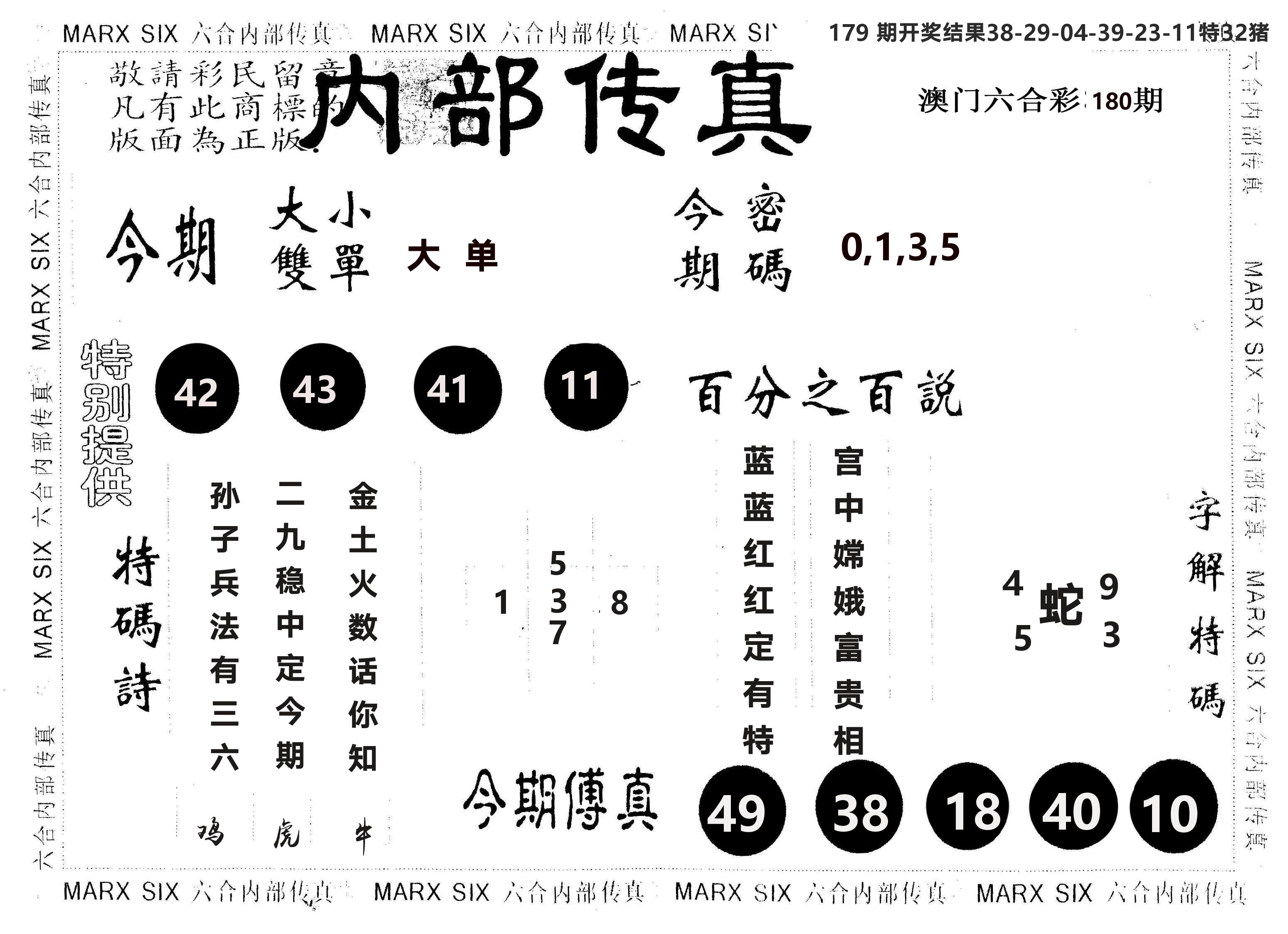 另版内部传真 第180期