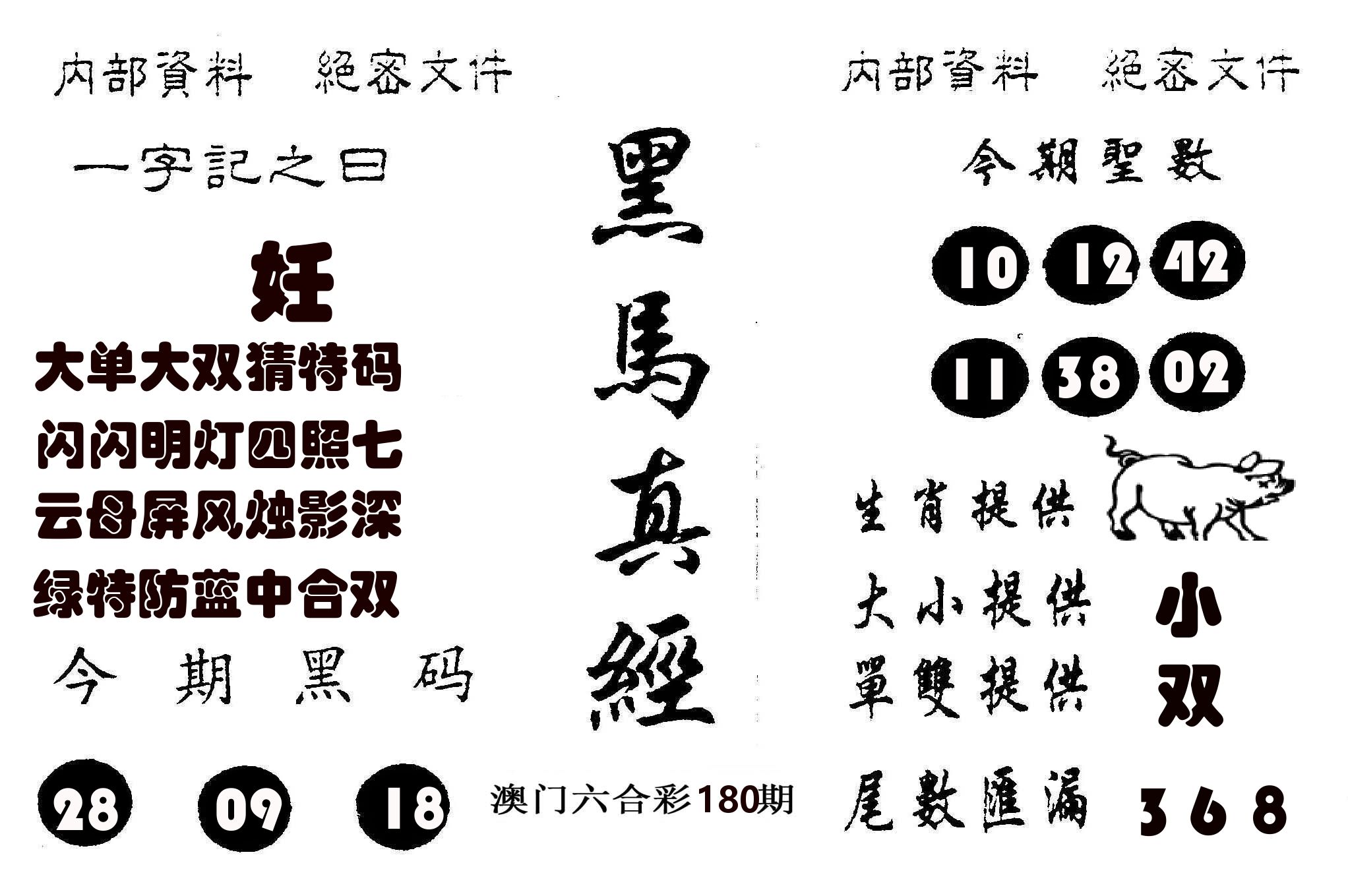 黑马真经 第180期