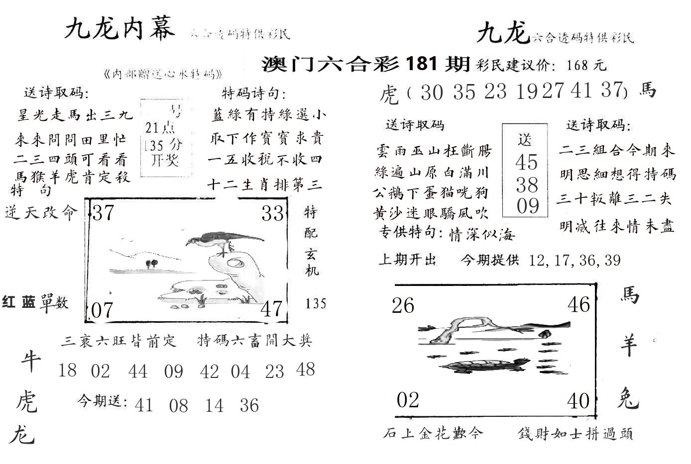 九龙内幕 第181期
