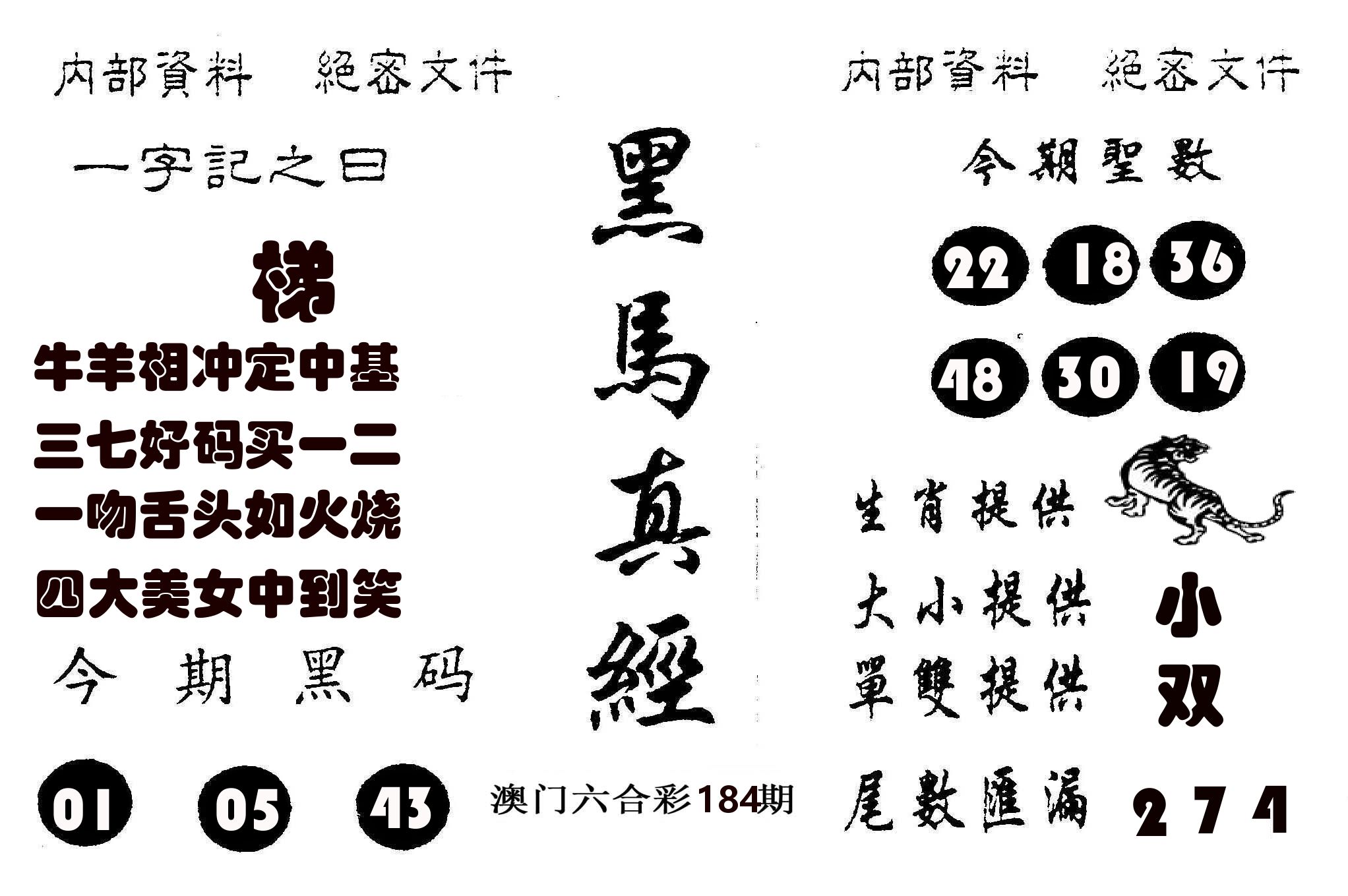 黑马真经 第184期