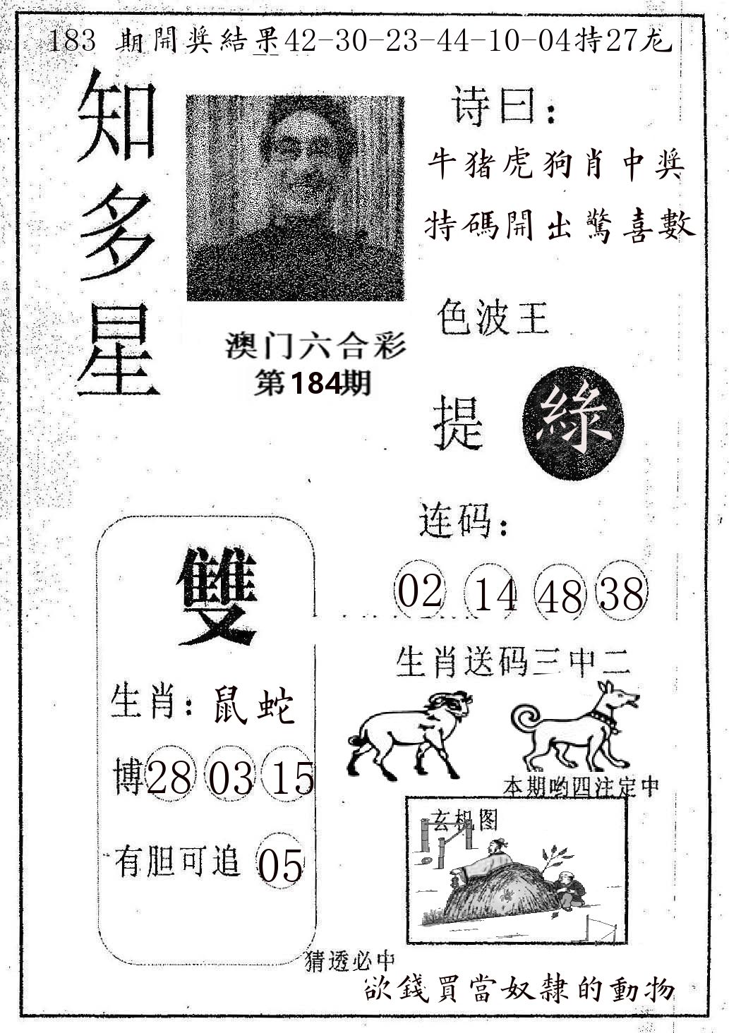 知多星 第184期