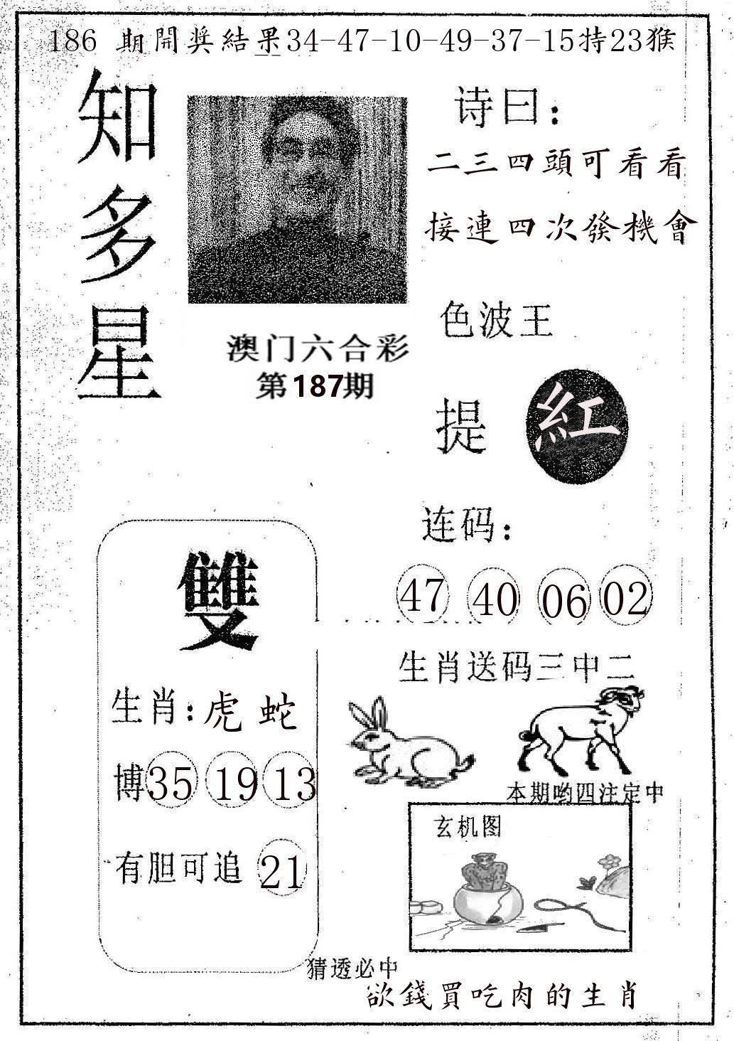 知多星 第187期