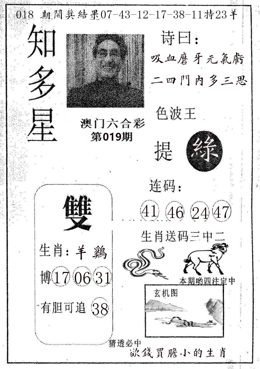 知多星 第19期