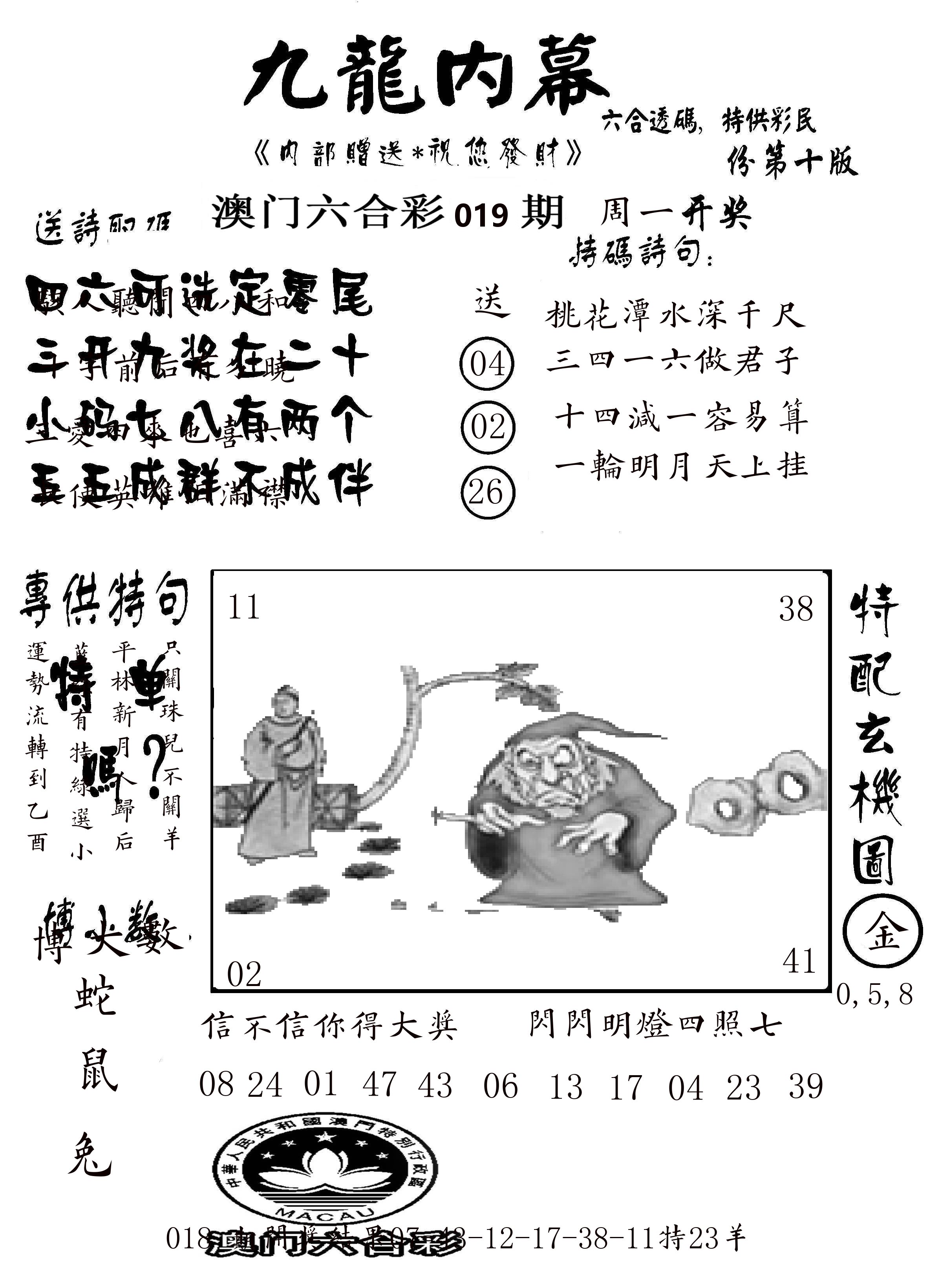 澳门传真2 第19期