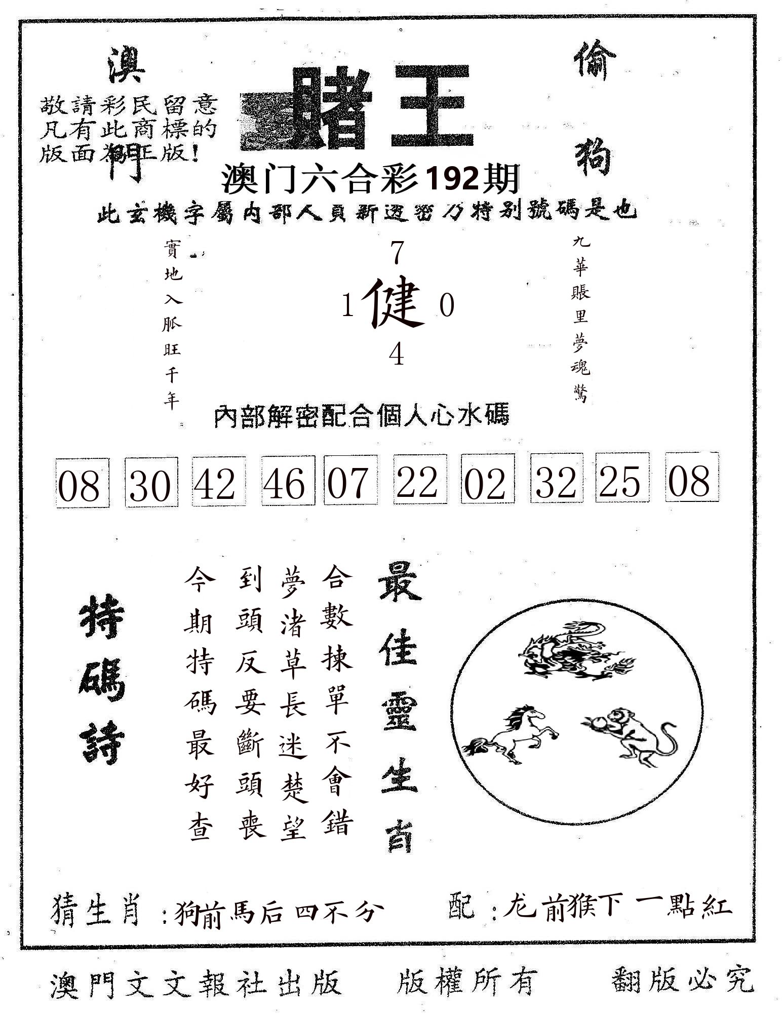 赌王 第192期