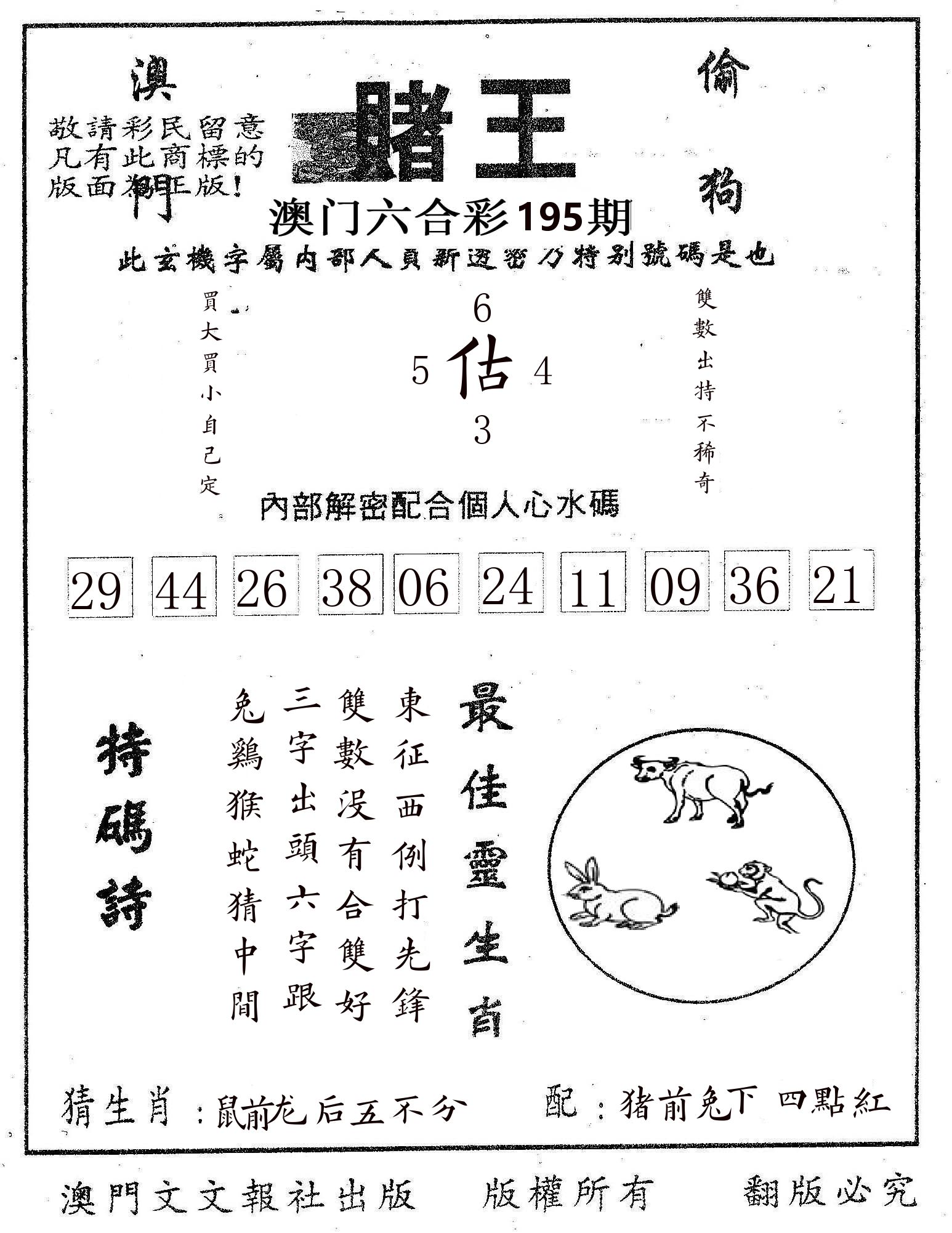 赌王 第195期