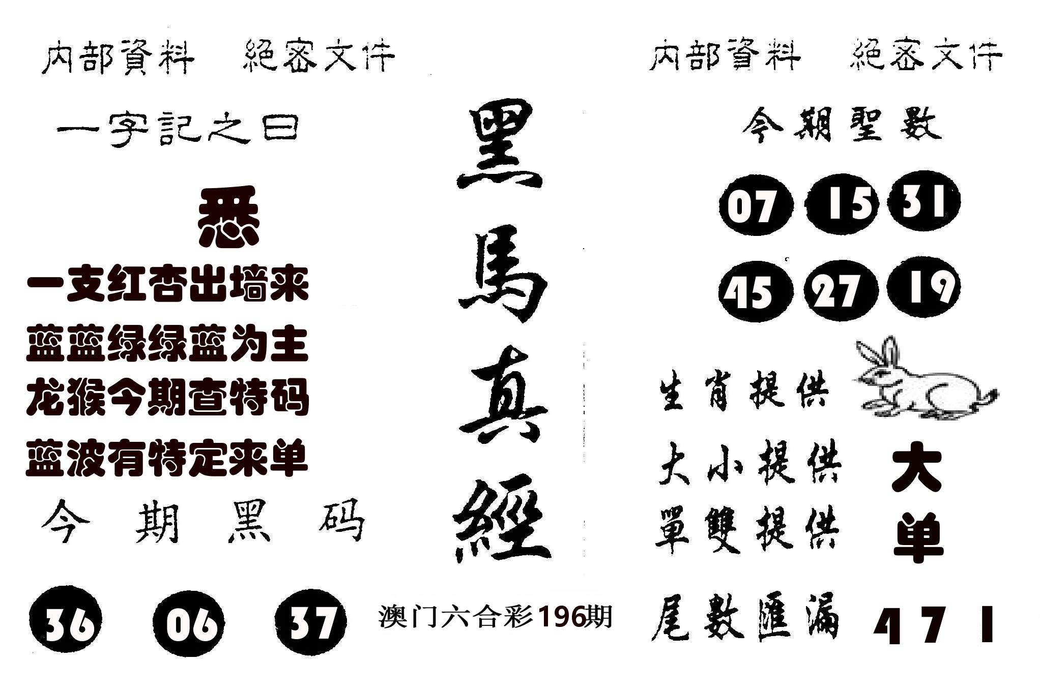 黑马真经 第196期