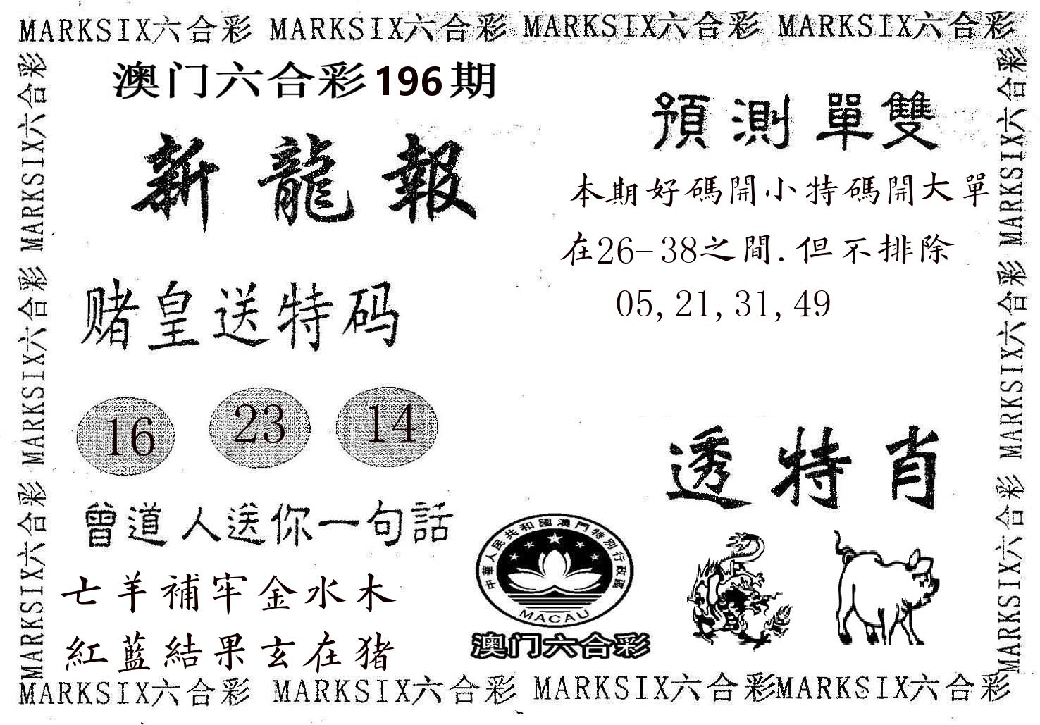 新龙报 第196期