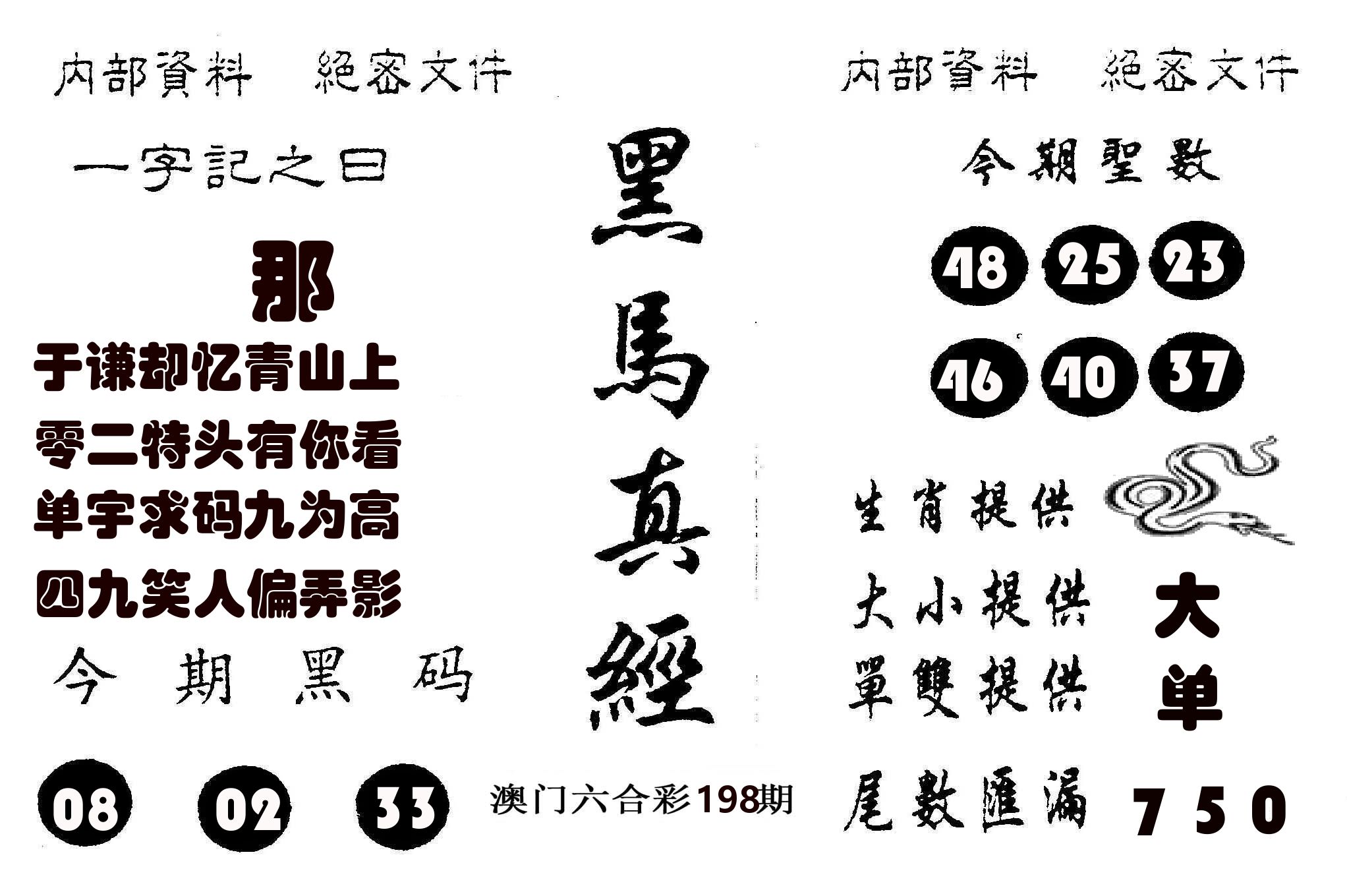 黑马真经 第198期