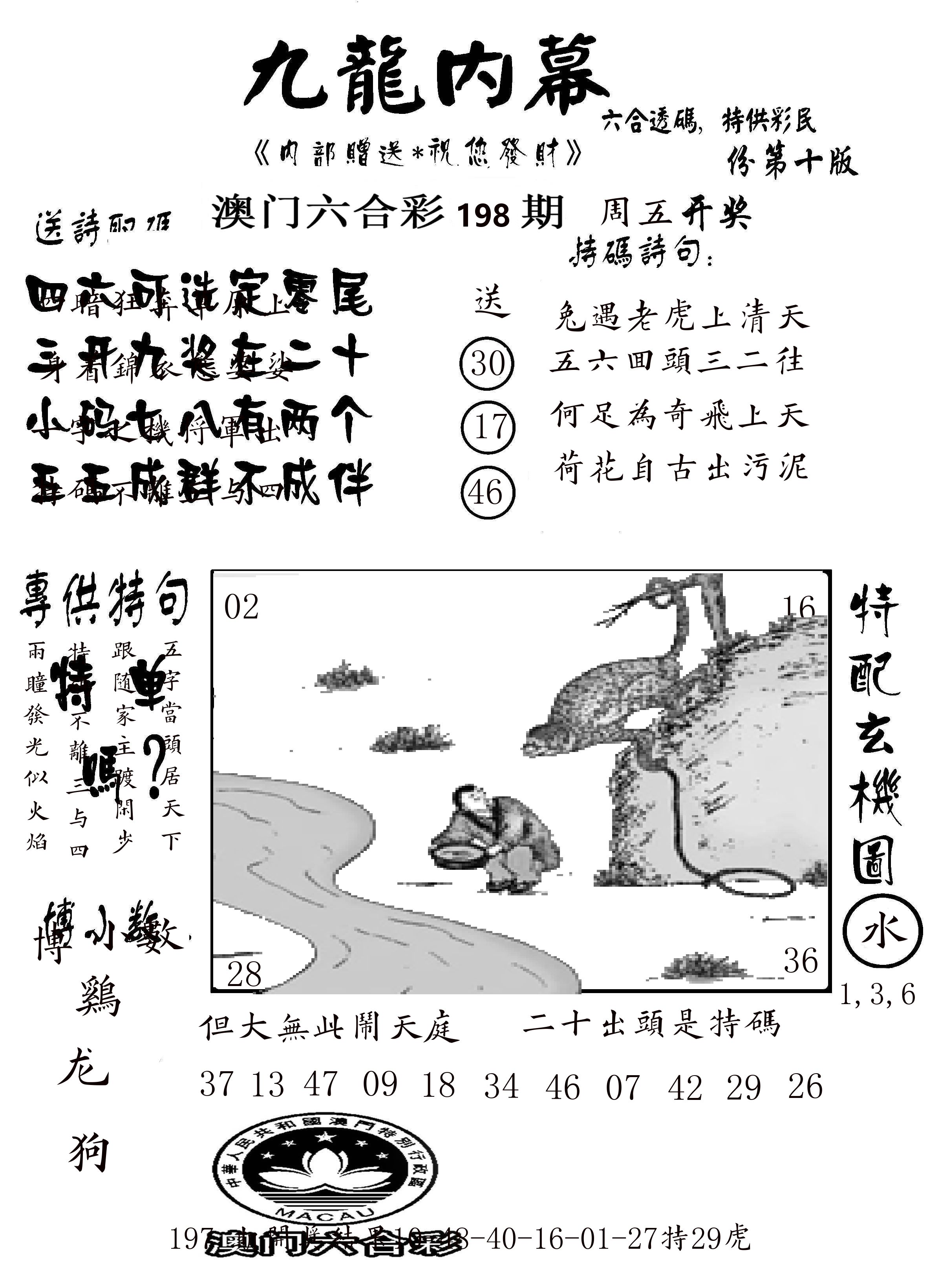 澳门传真2 第198期