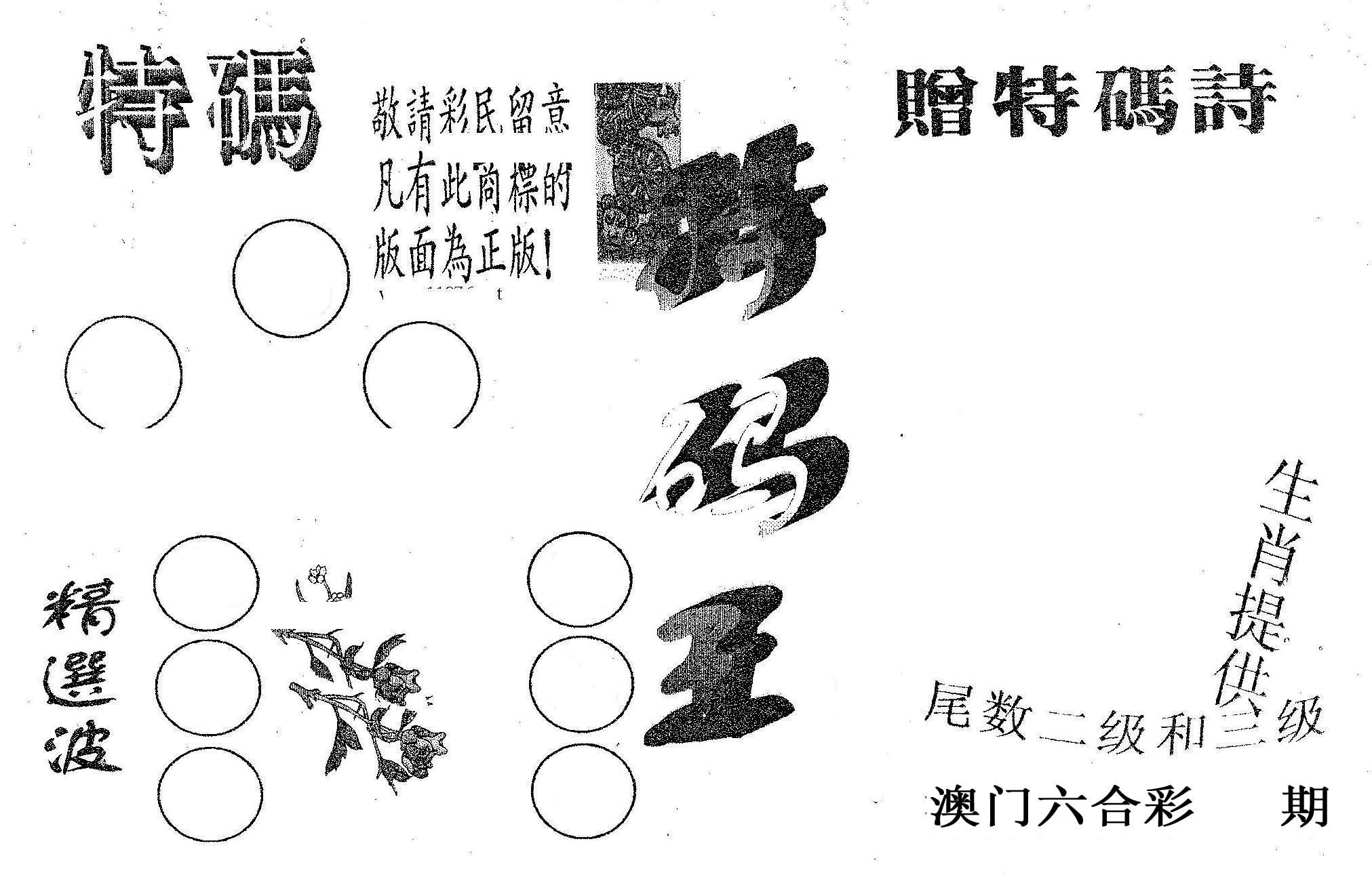 特码王A 第2期