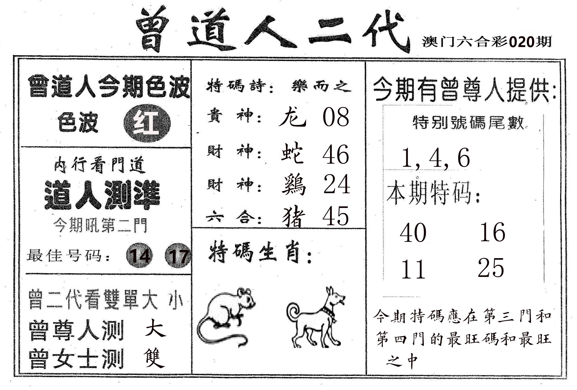 曾二代 第20期
