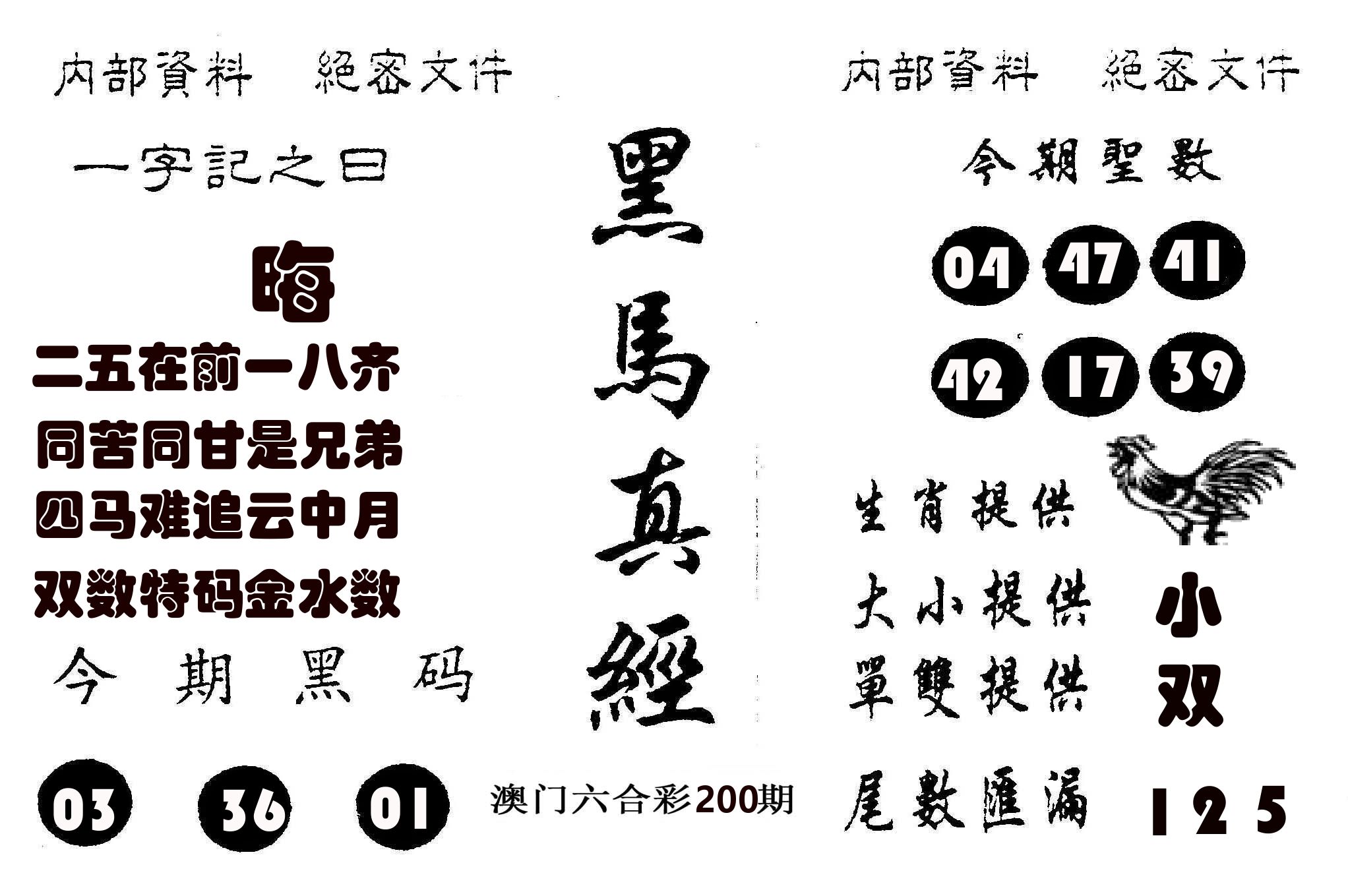 黑马真经 第200期