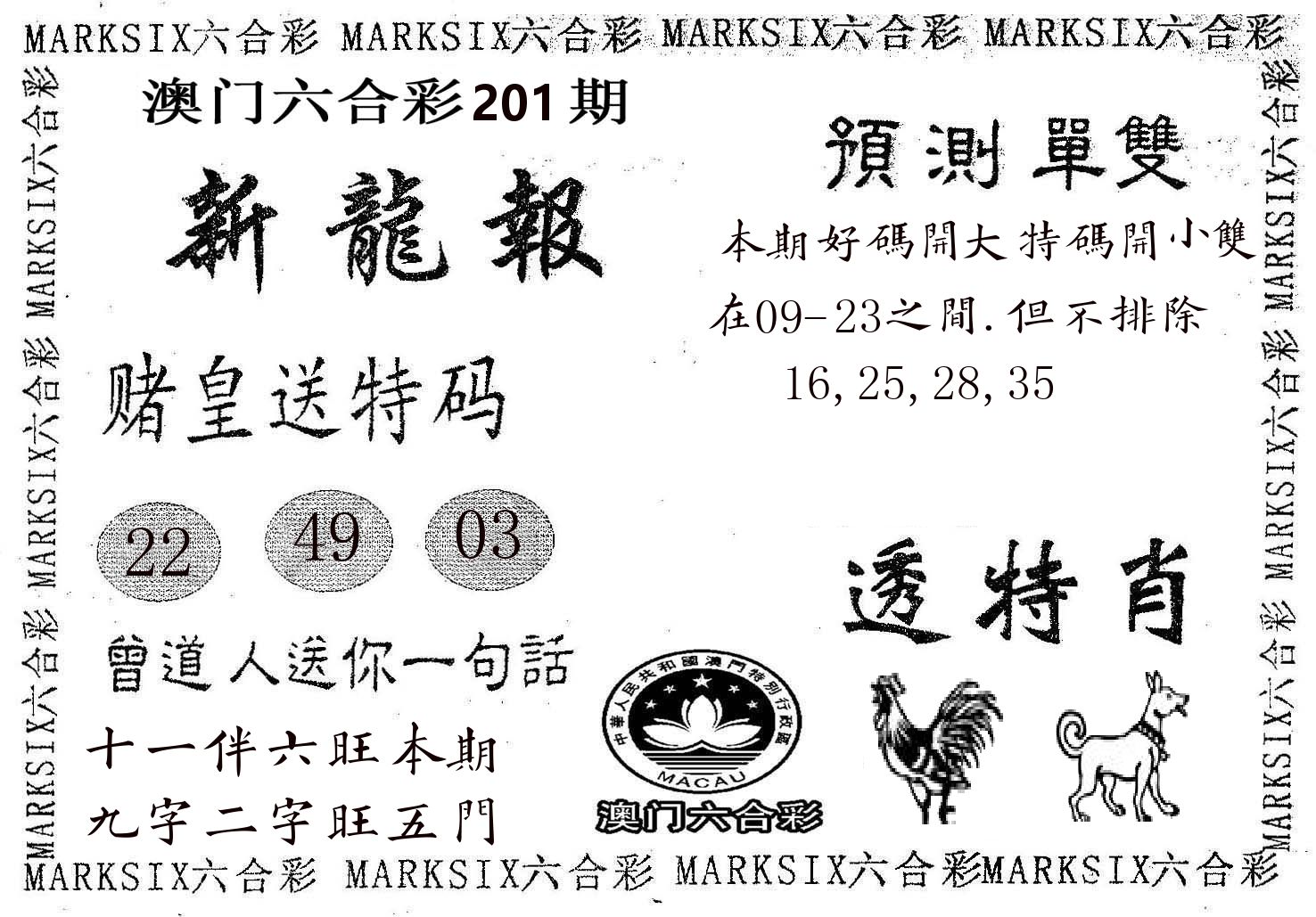新龙报 第201期
