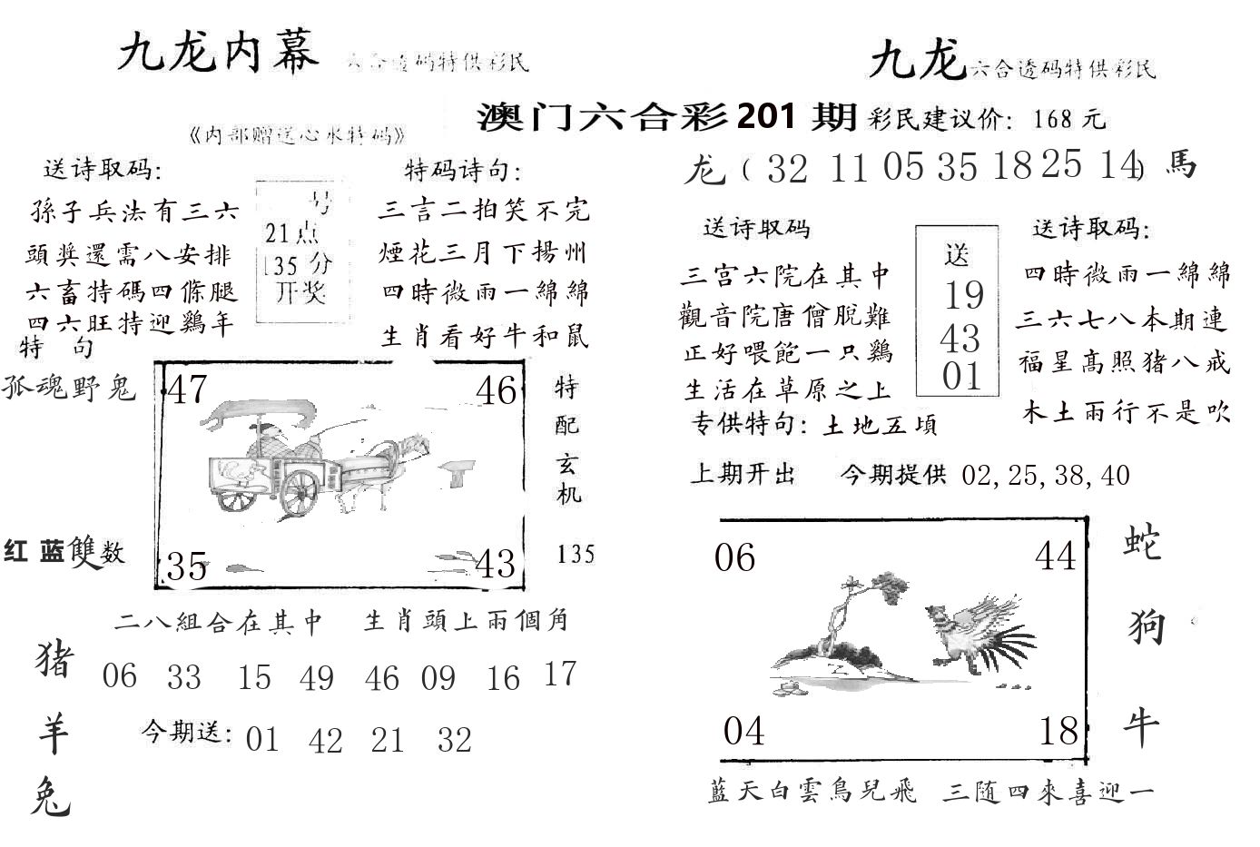 九龙内幕 第201期