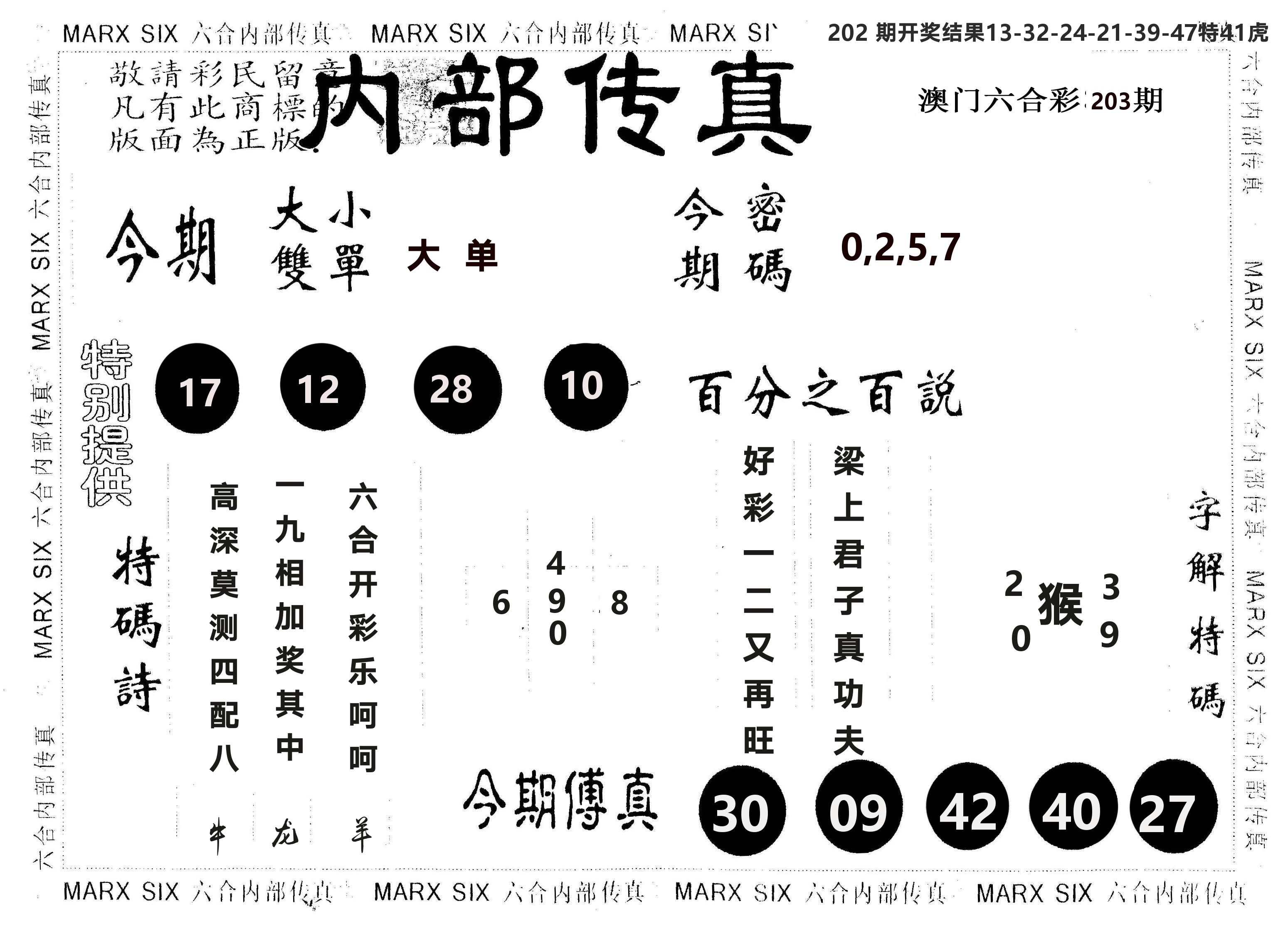 另版内部传真 第203期