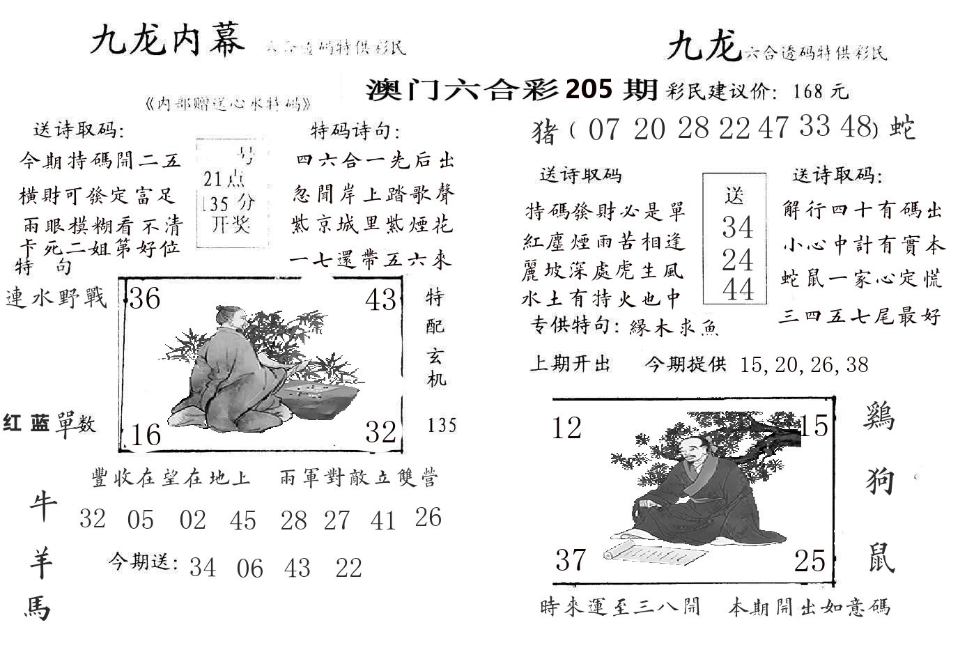 九龙内幕 第205期
