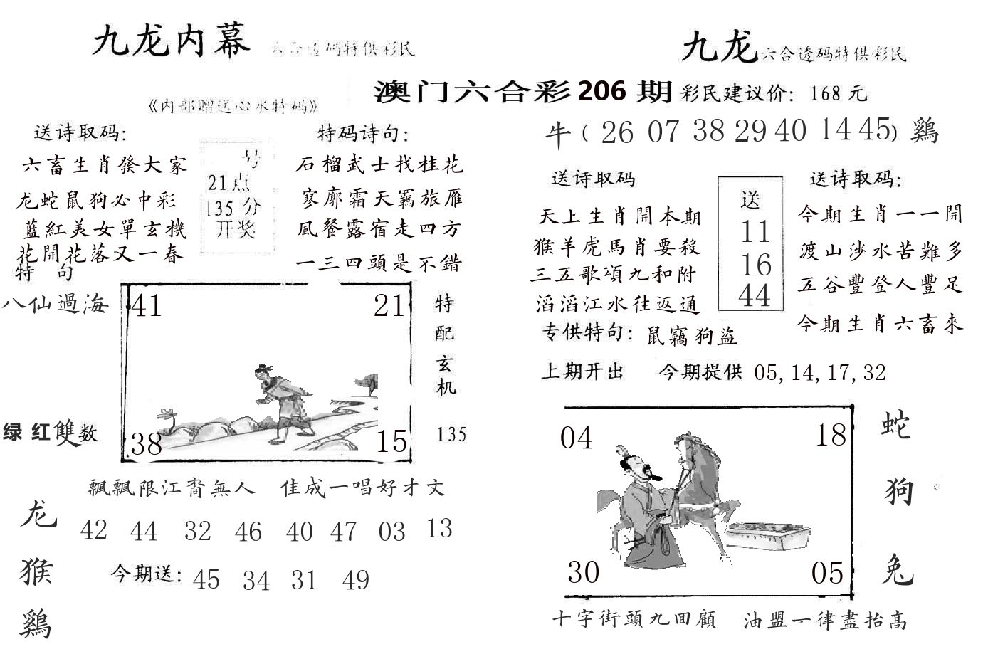 九龙内幕 第206期