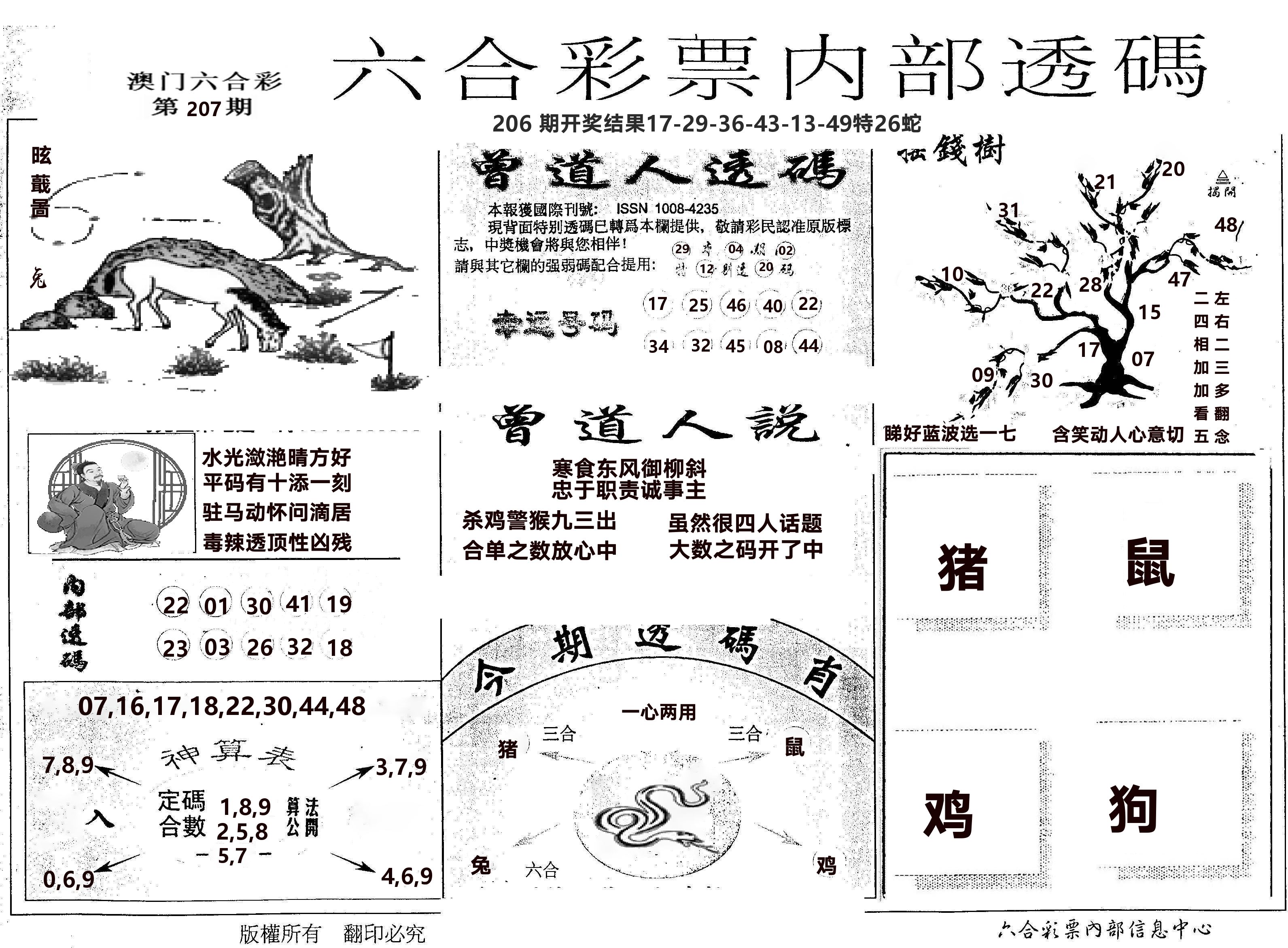内部透码(信封) 第207期