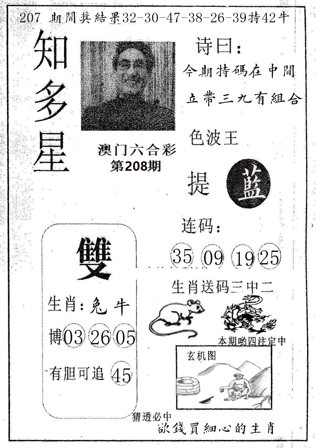 知多星 第208期