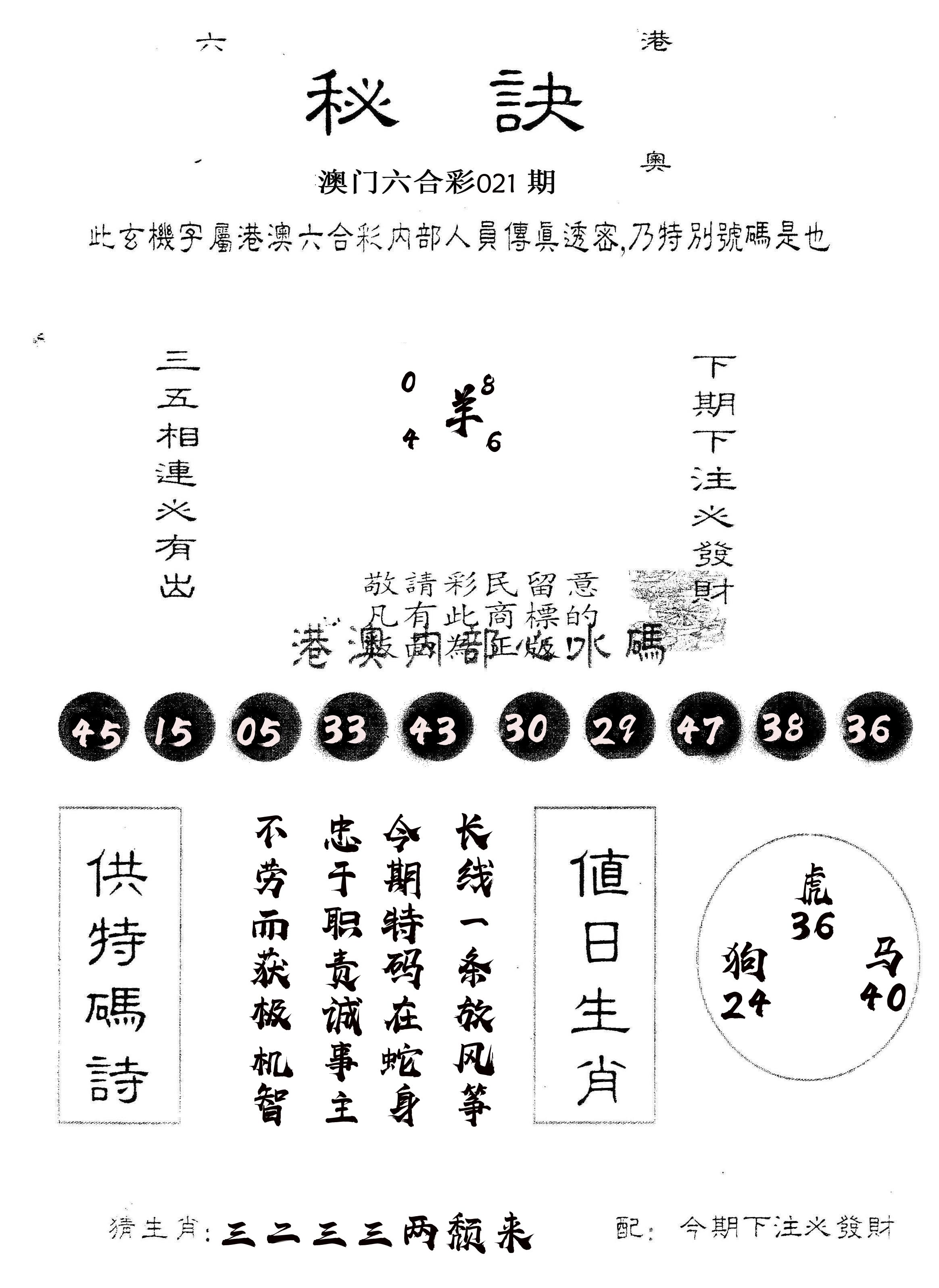 另版秘诀 第21期