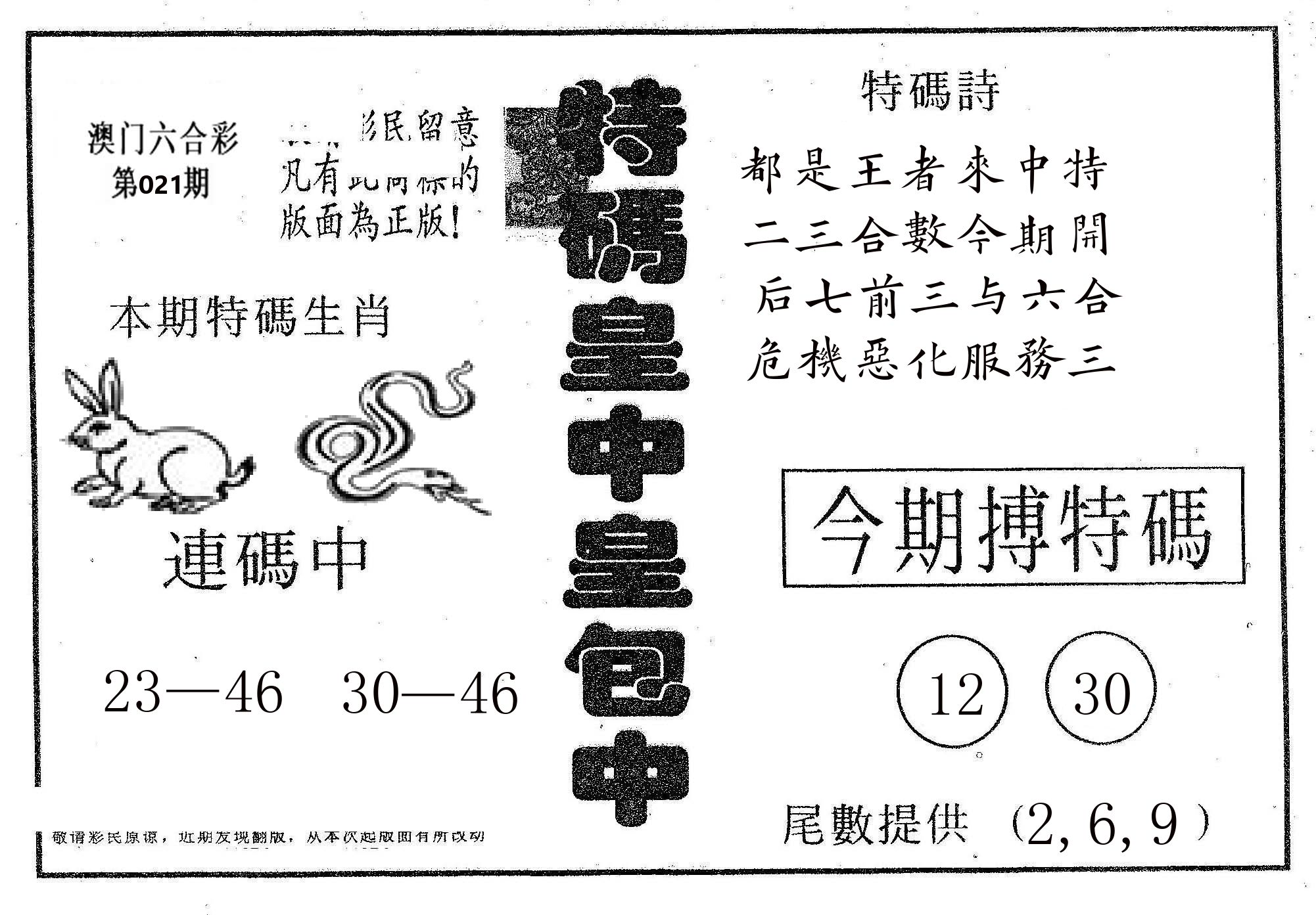 皇中皇A 第21期