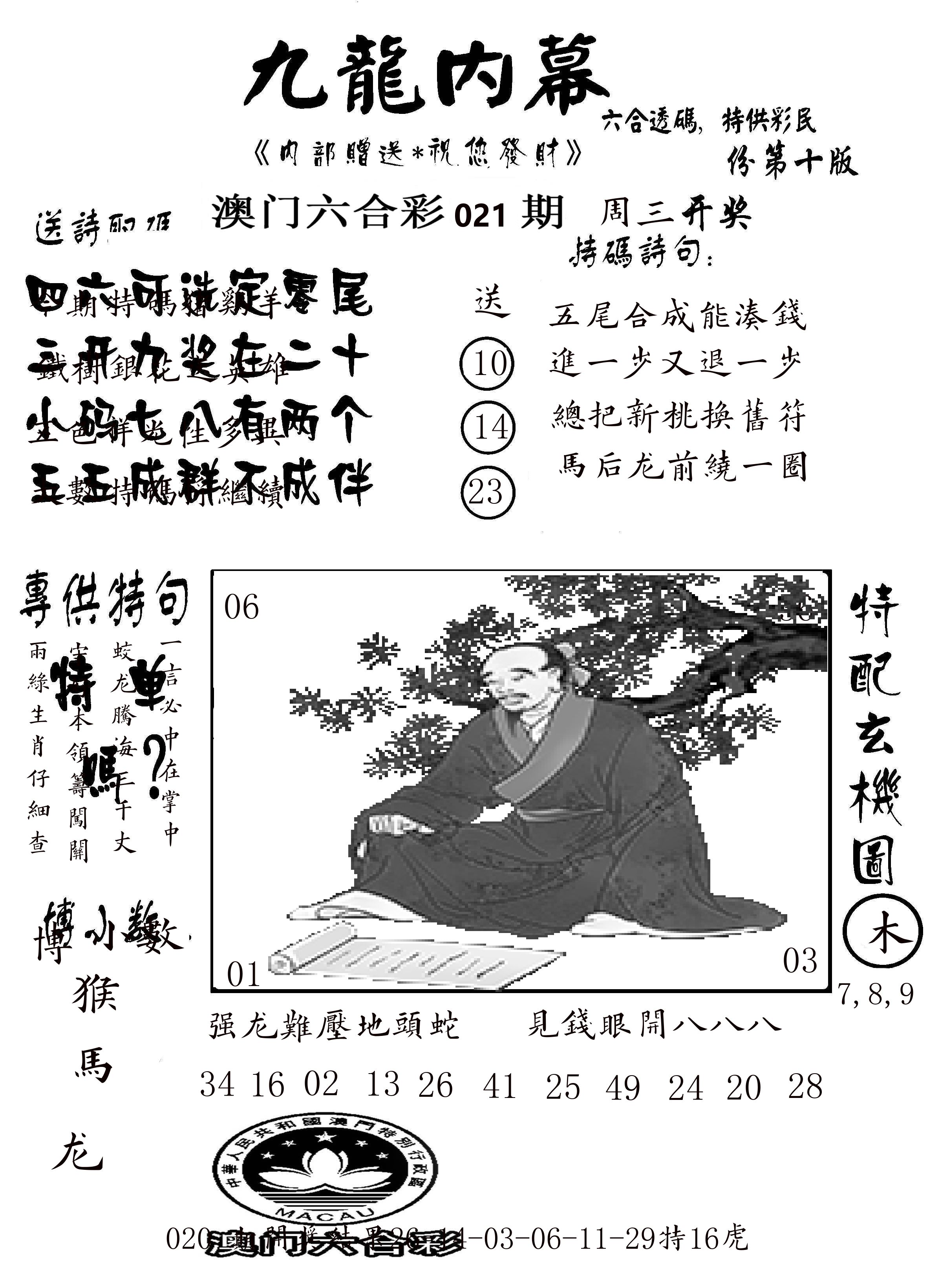澳门传真2 第21期