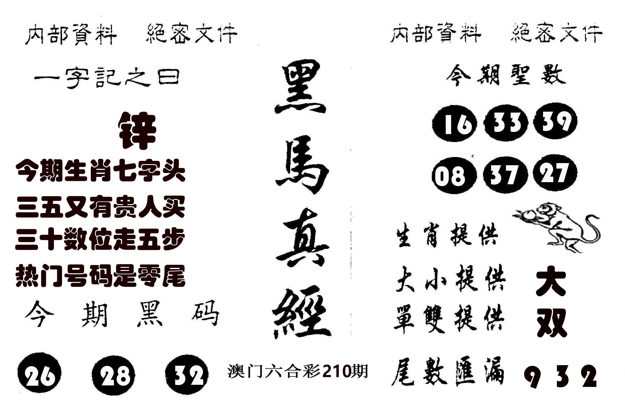 黑马真经 第210期