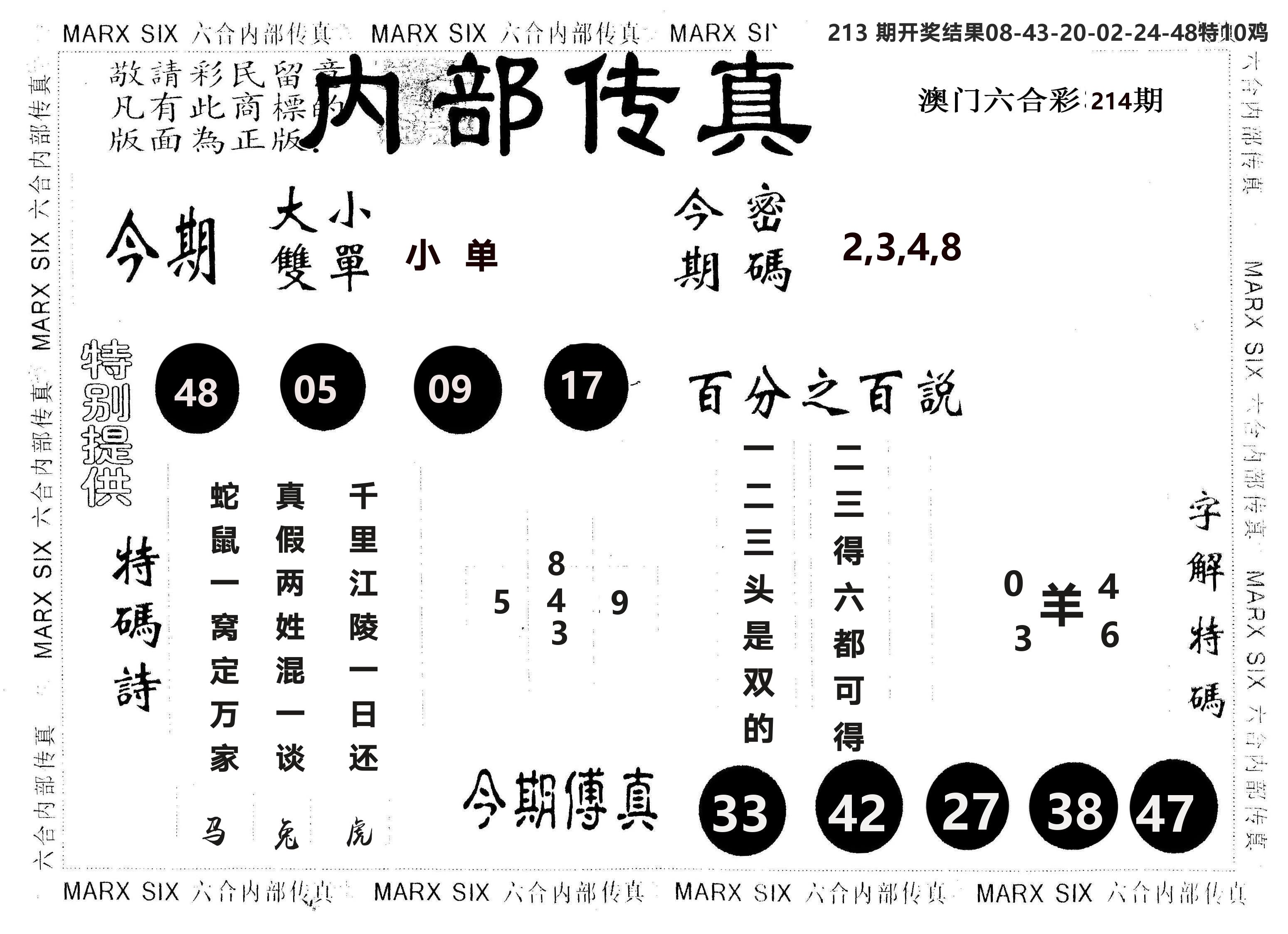另版内部传真 第214期