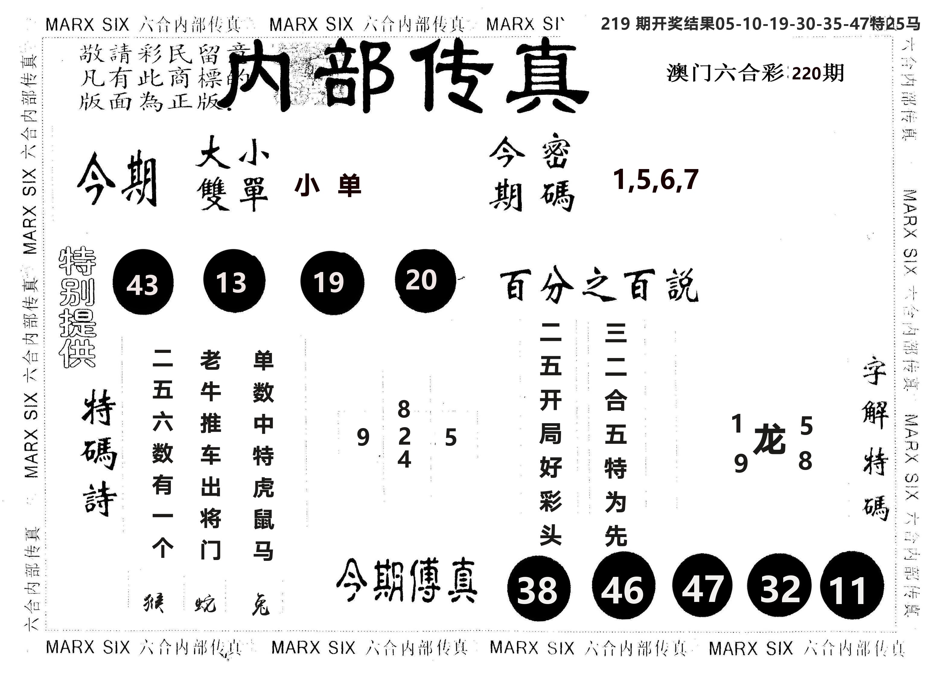 另版内部传真 第220期