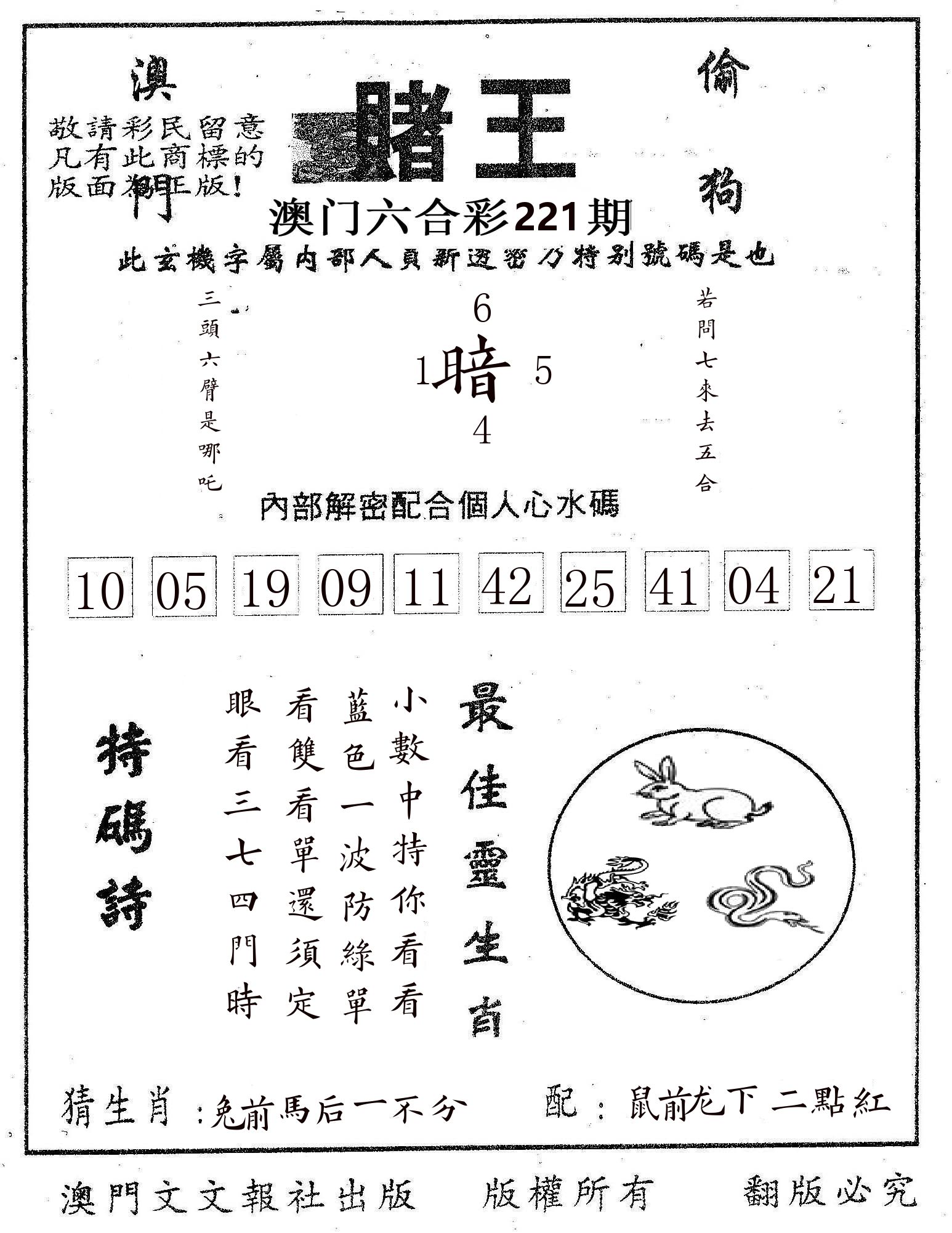 赌王 第221期