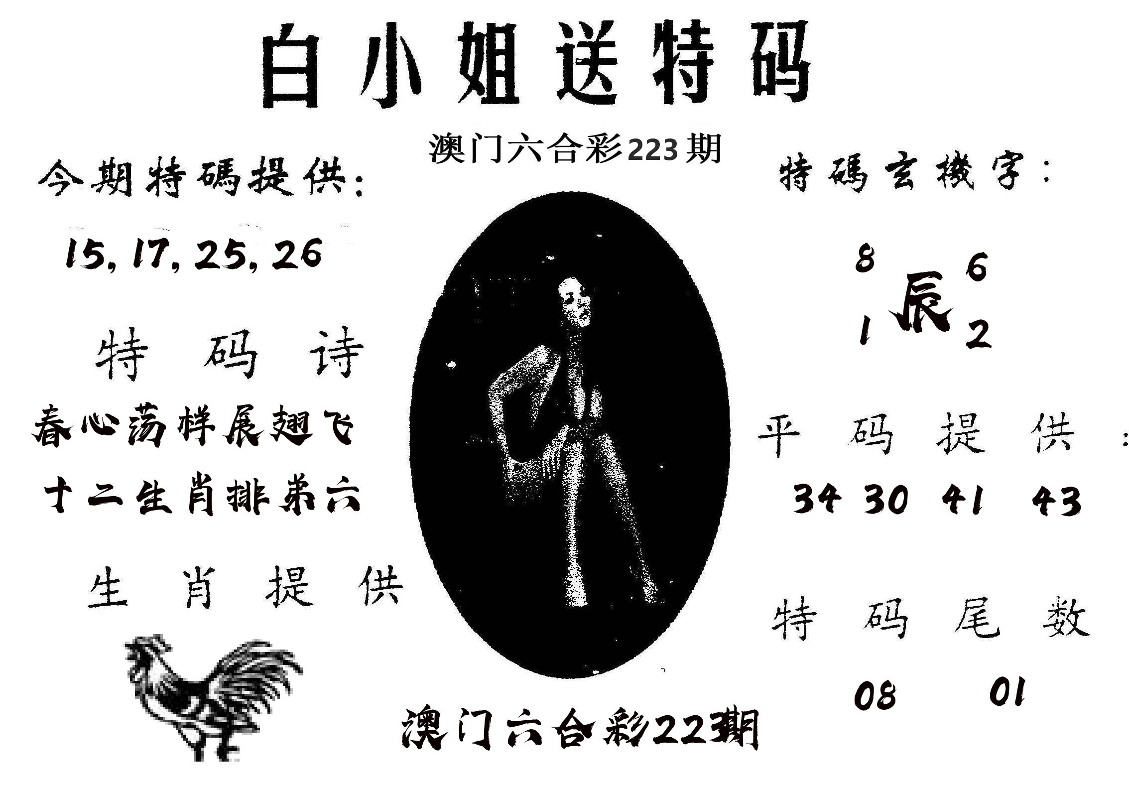 白姐送特 第223期