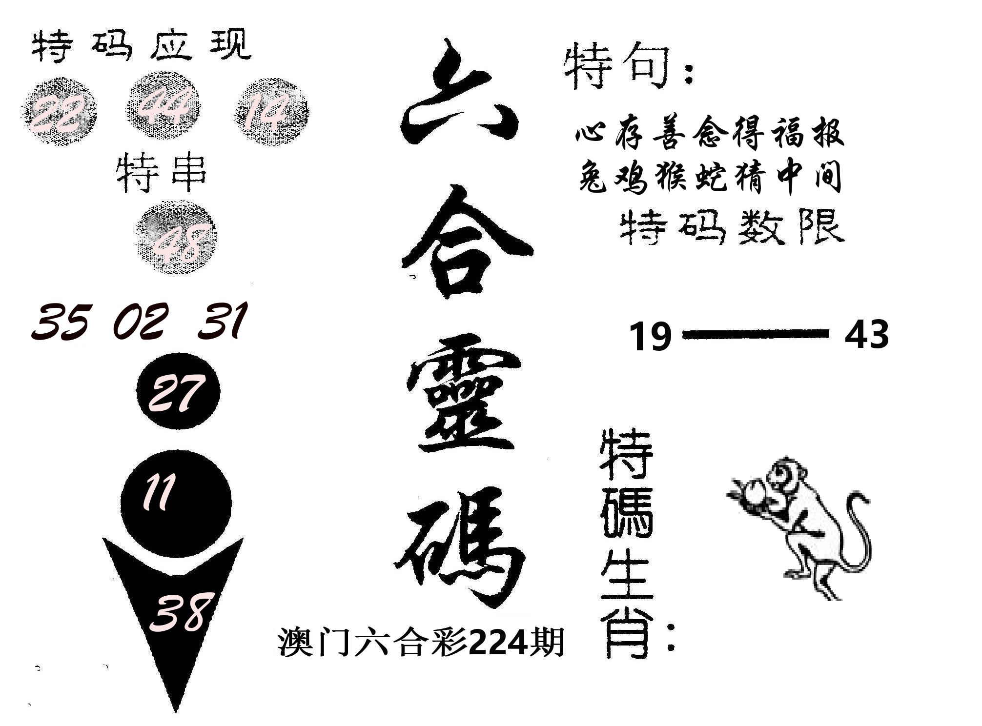六合灵码 第224期