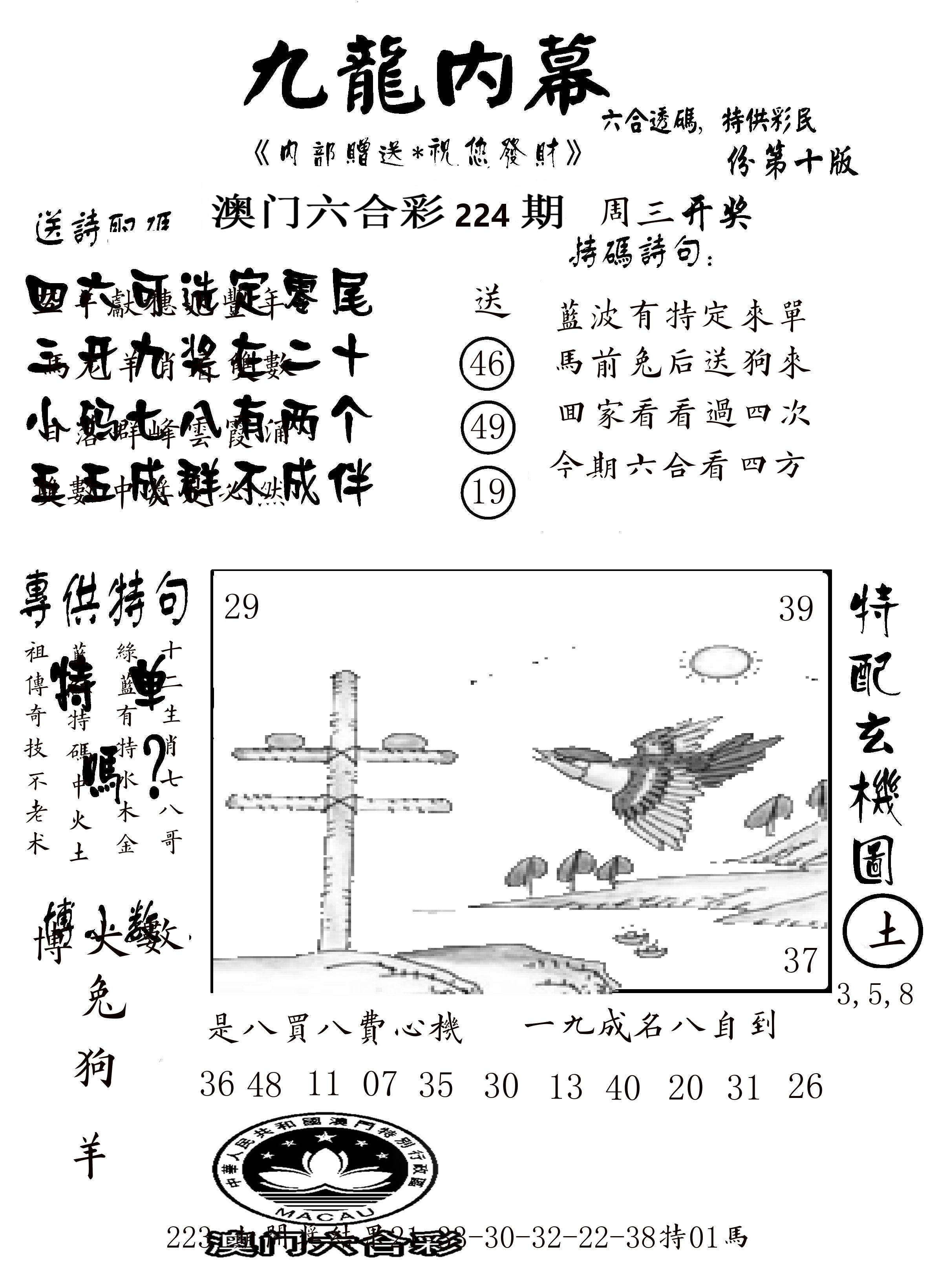 澳门传真2 第224期