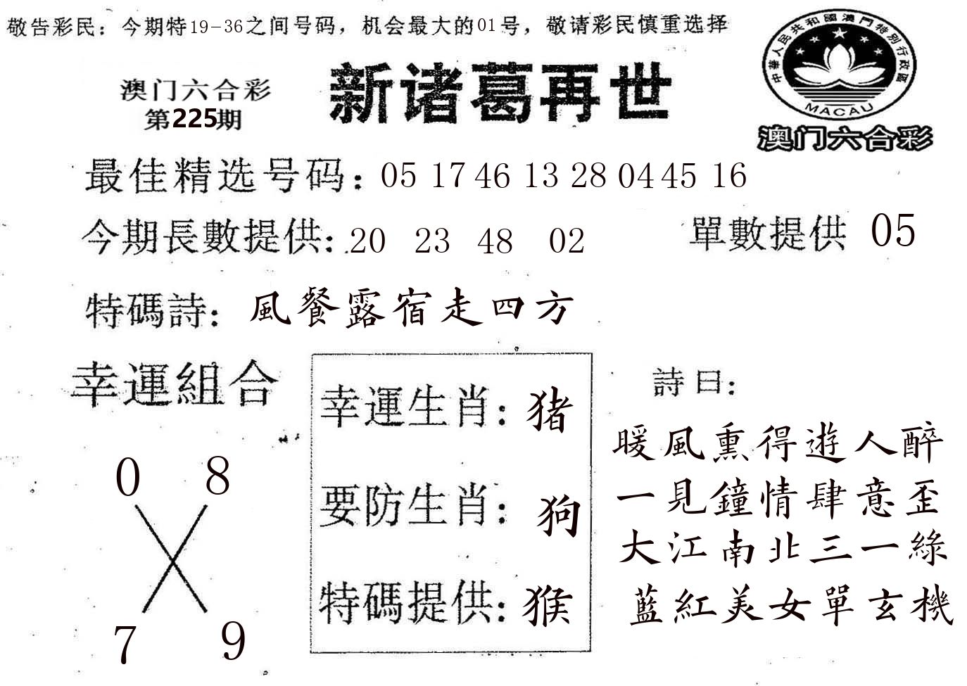 新诸葛 第225期