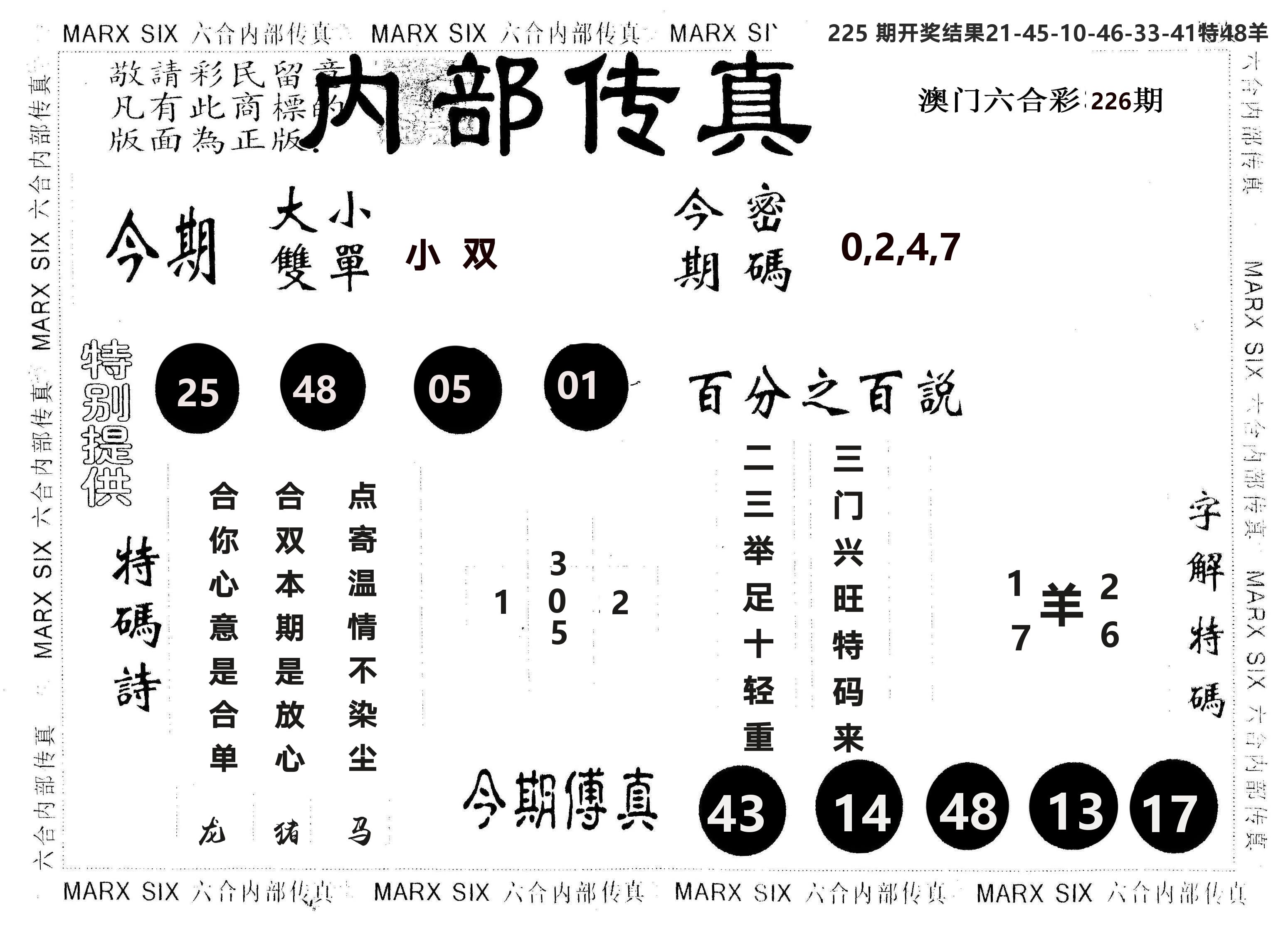 另版内部传真 第226期